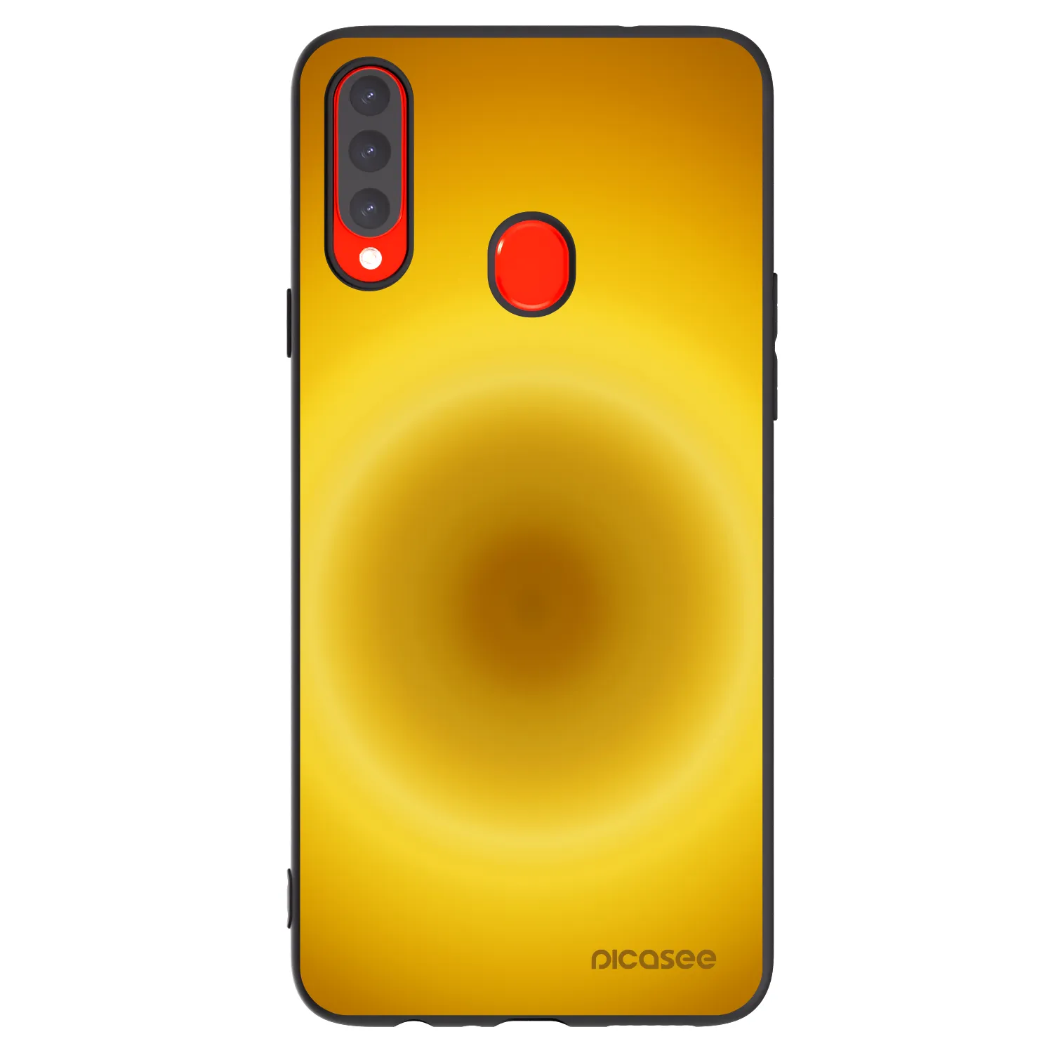 Picasee silikonowe czarne etui na Samsung Galaxy A20s - Solar Pulse