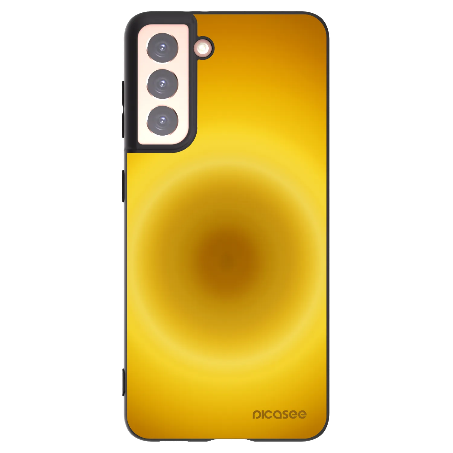 Picasee silikonowe czarne etui na Samsung Galaxy S21 5G G991B - Solar Pulse