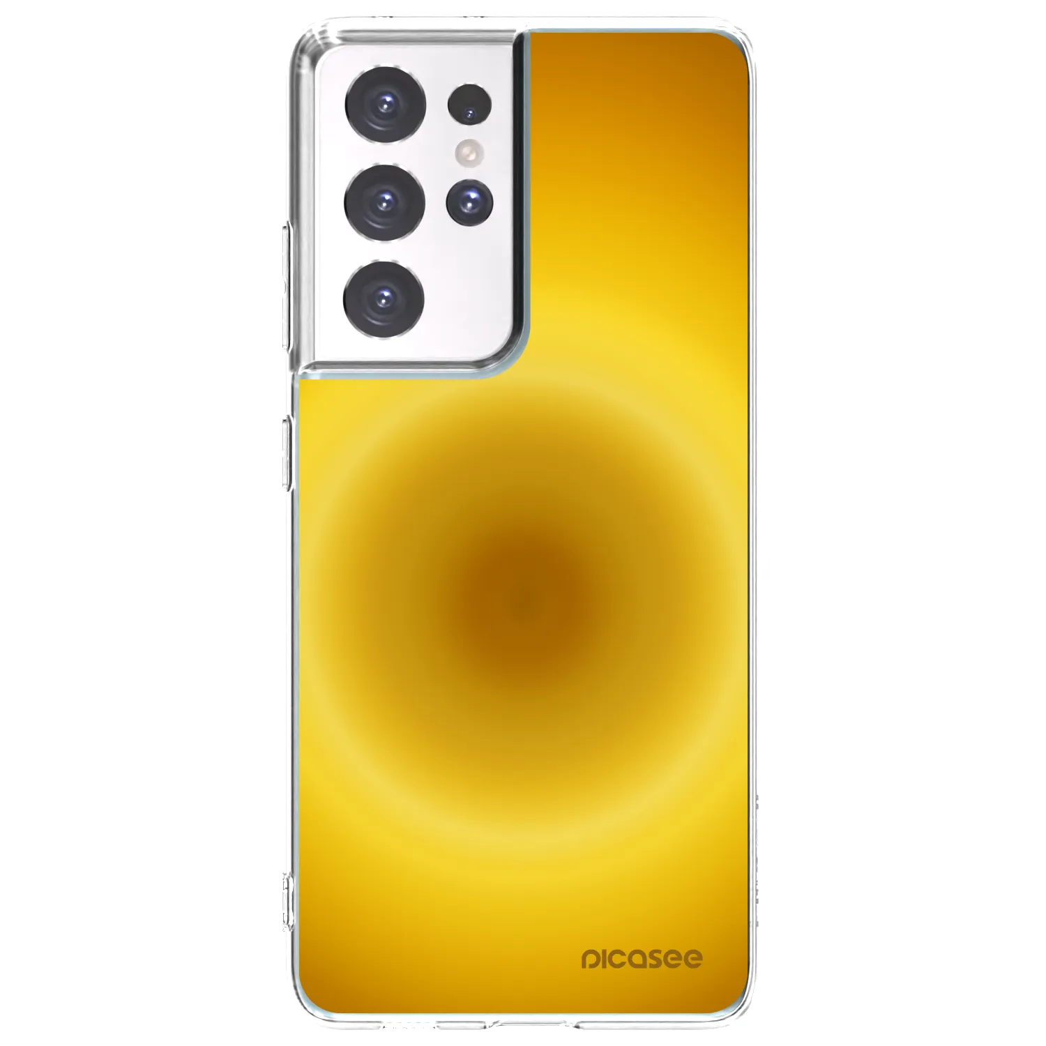 Picasee silikonowe przeźroczyste etui na Samsung Galaxy S21 Ultra 5G G998B - Solar Pulse