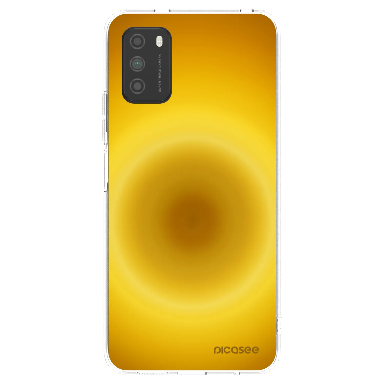 Picasee silikonowe przeźroczyste etui na Xiaomi Poco M3 - Solar Pulse