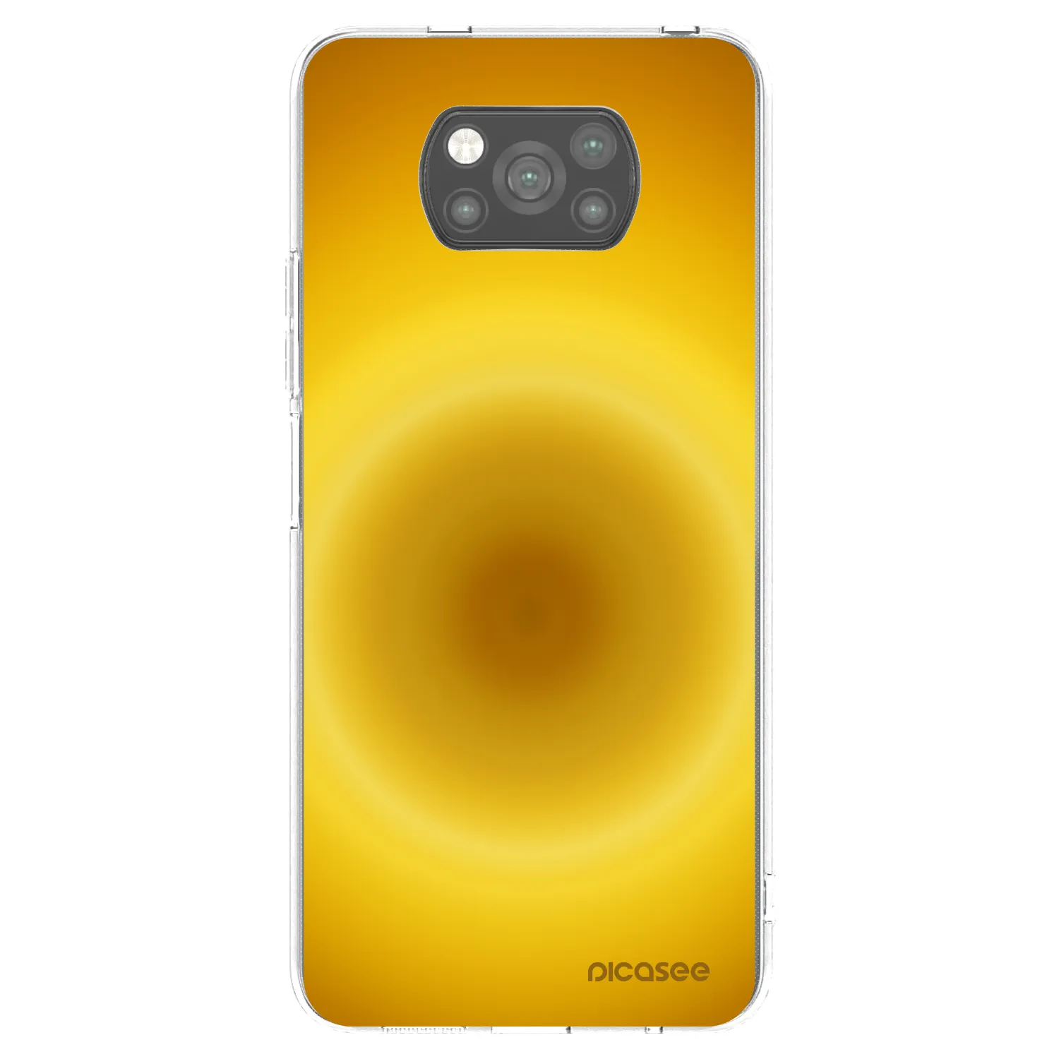 Picasee silikonowe czarne etui na Xiaomi Poco X3 Pro - Solar Pulse