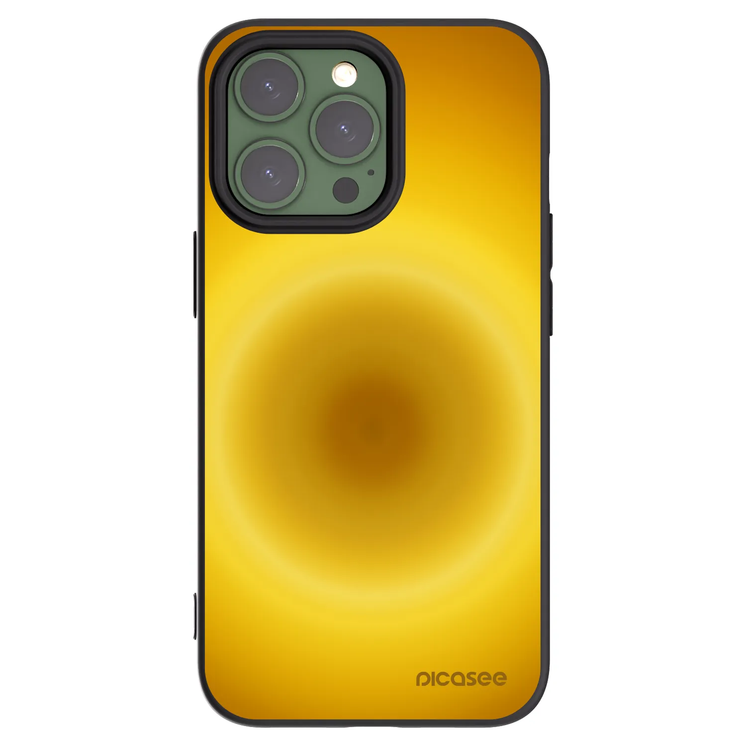 Picasee silikonowe czarne etui na Apple iPhone 13 Pro - Solar Pulse