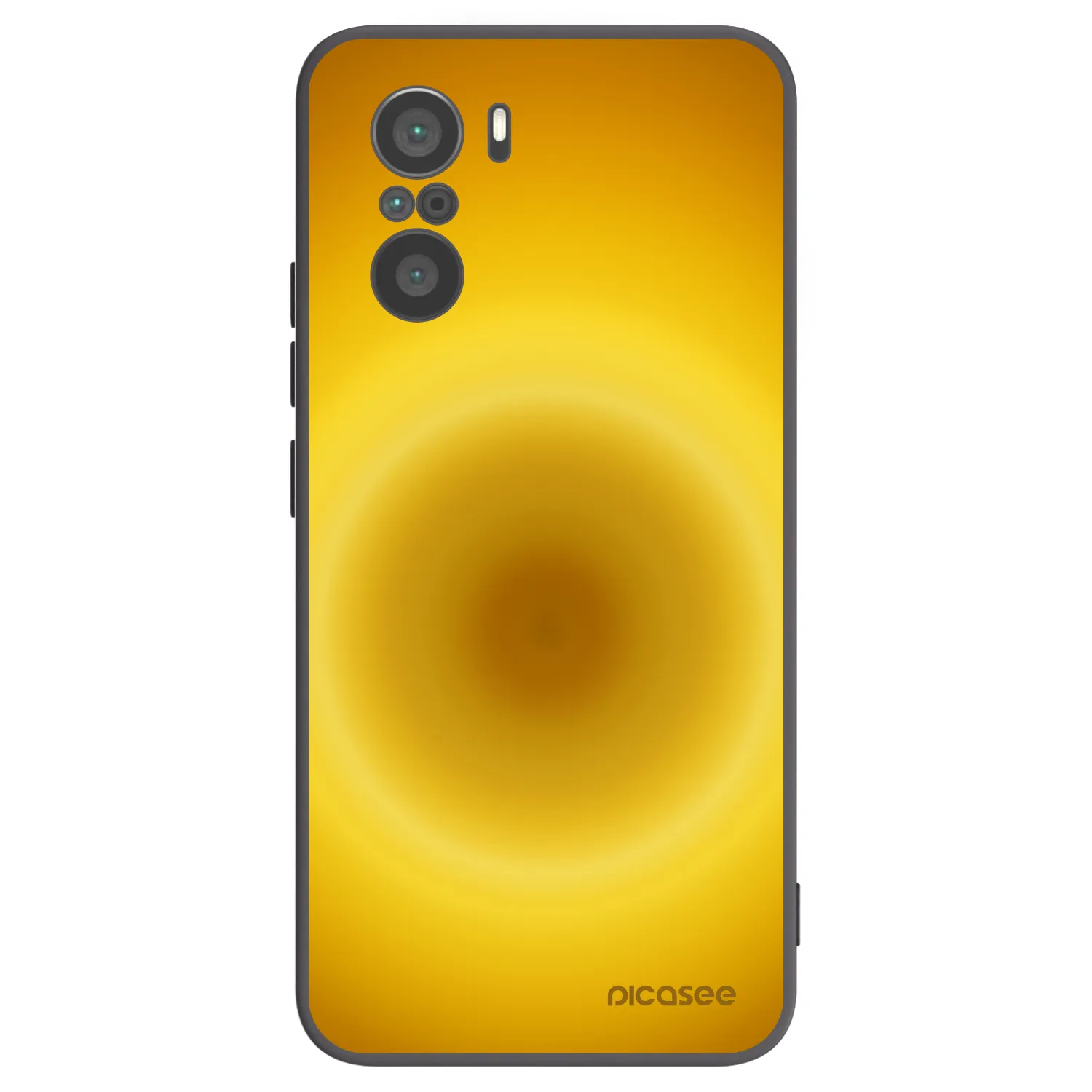 Picasee silikonowe czarne etui na Xiaomi Poco F3 - Solar Pulse