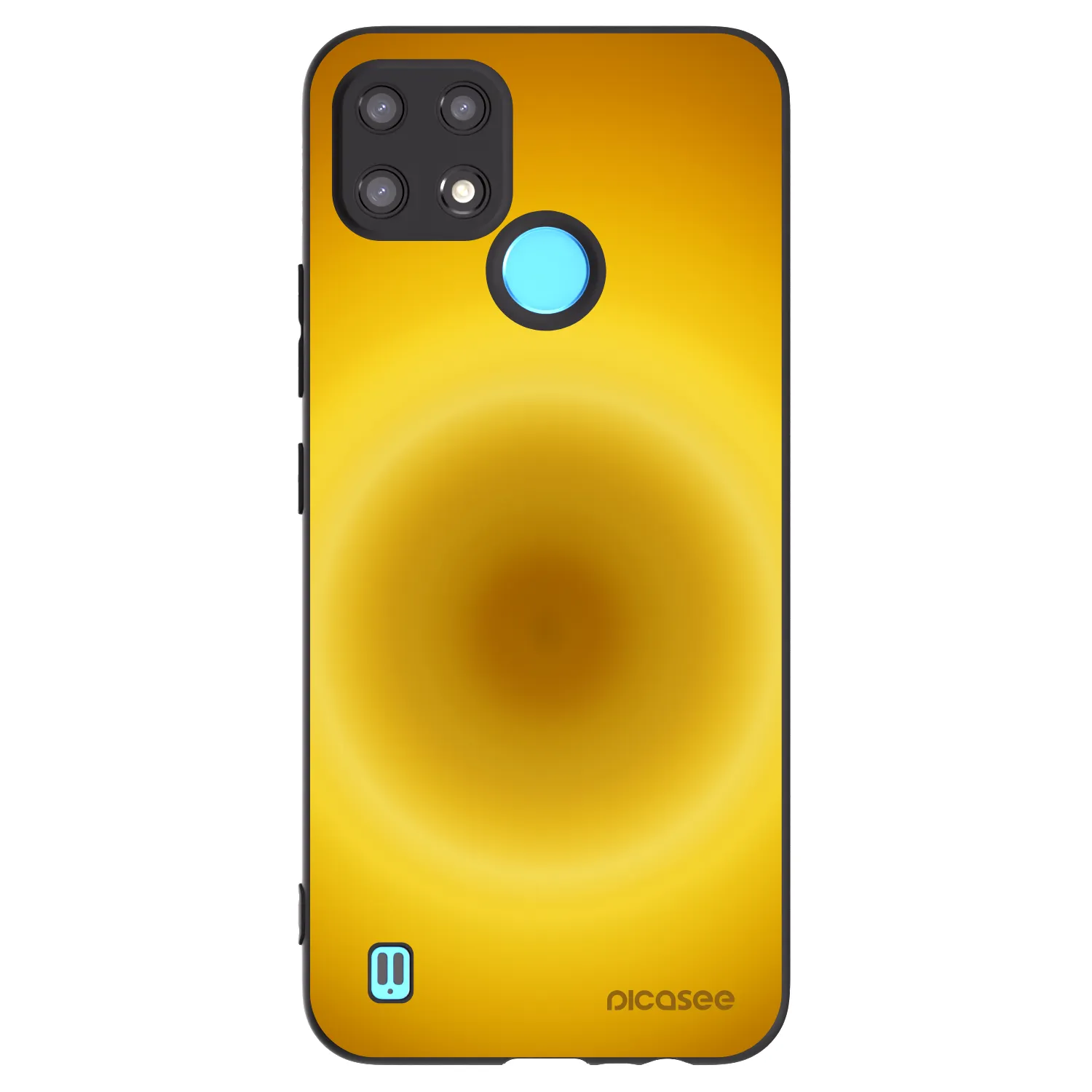 Picasee silikonowe czarne etui na Realme C21 - Solar Pulse