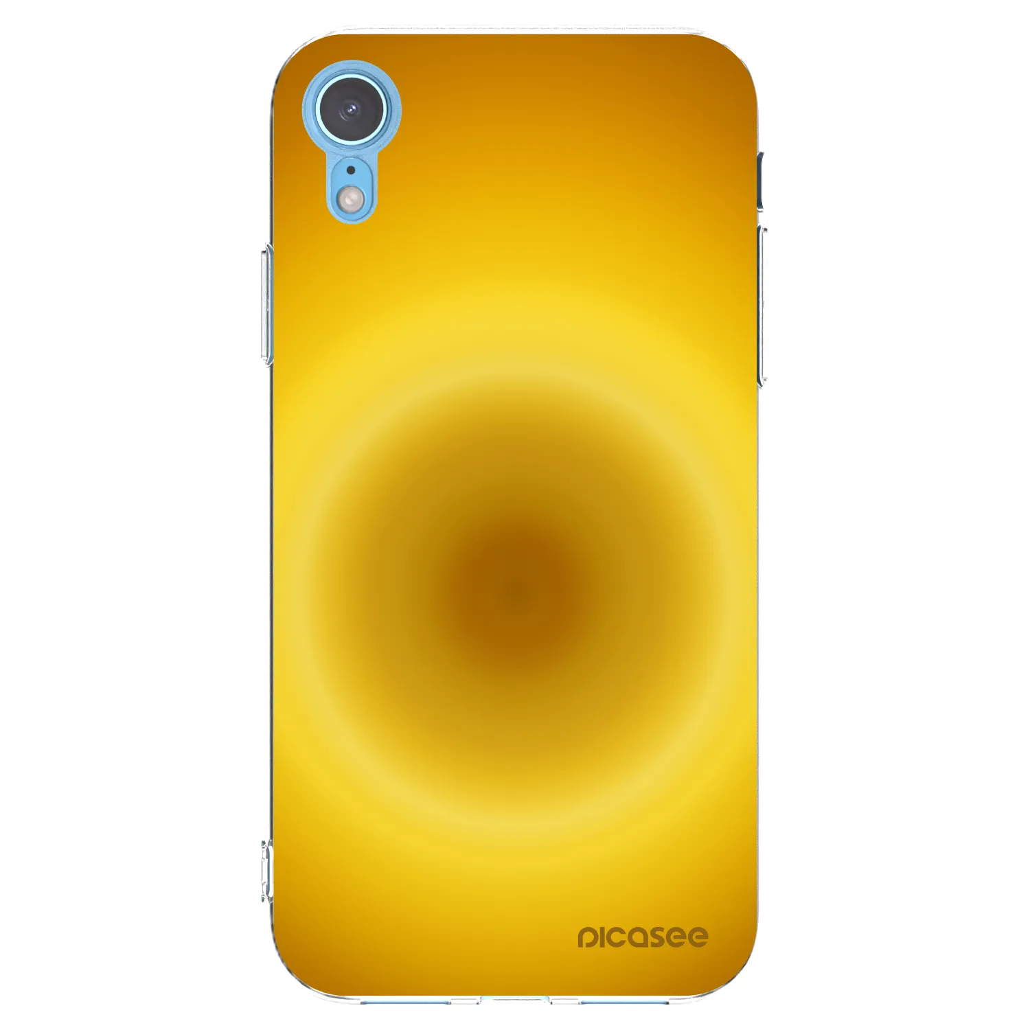 Picasee silikonowe przeźroczyste etui na Apple iPhone XR - Solar Pulse