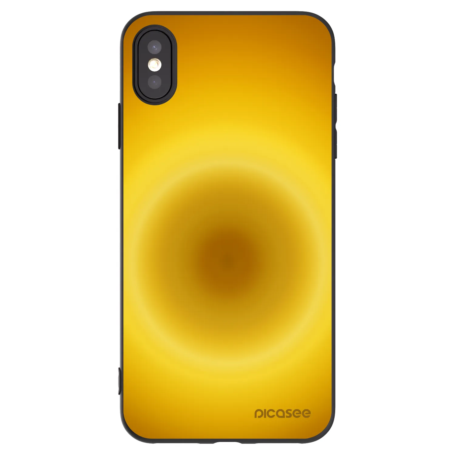 Picasee silikonowe czarne etui na Apple iPhone XS Max - Solar Pulse