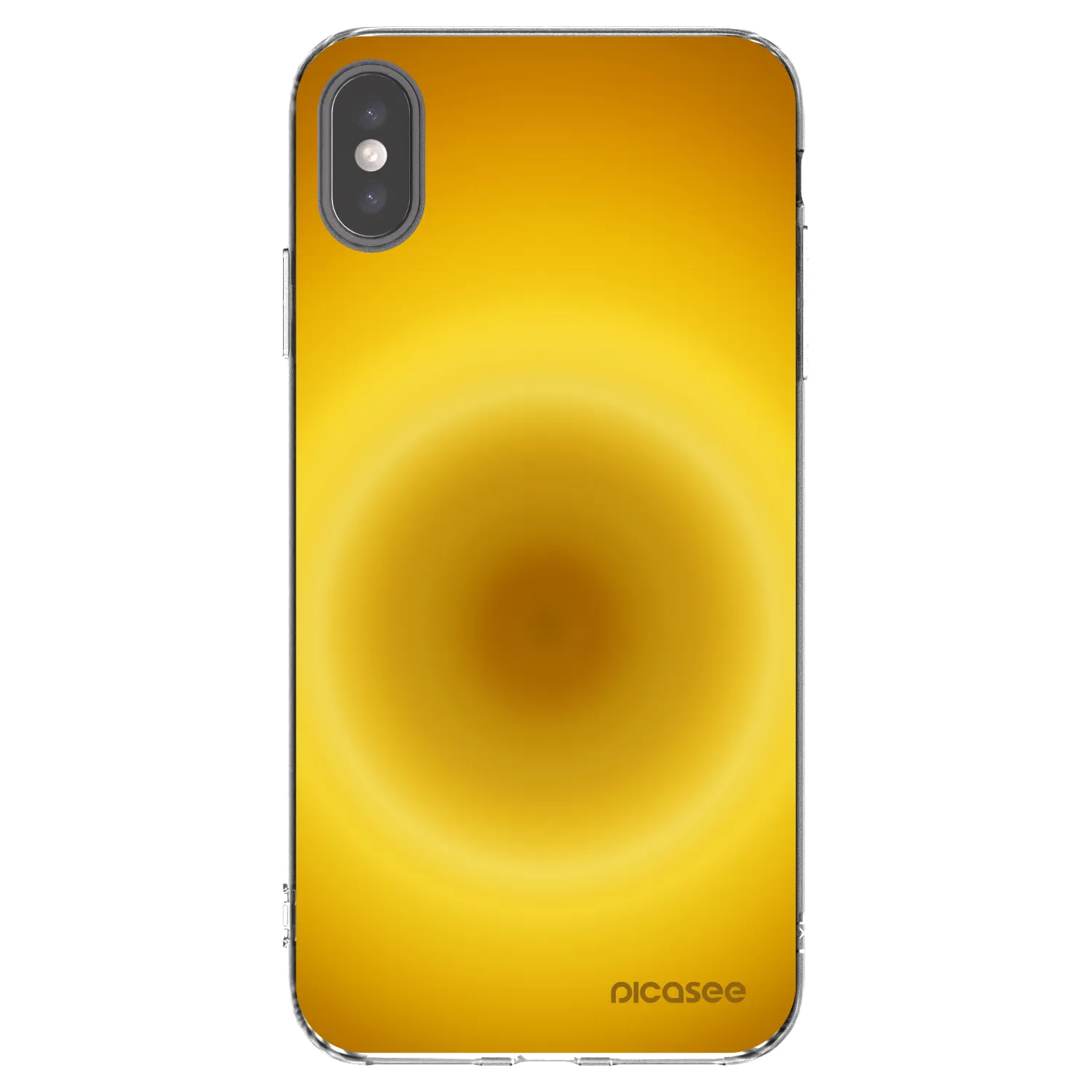 Picasee silikonowe przeźroczyste etui na Apple iPhone XS Max - Solar Pulse