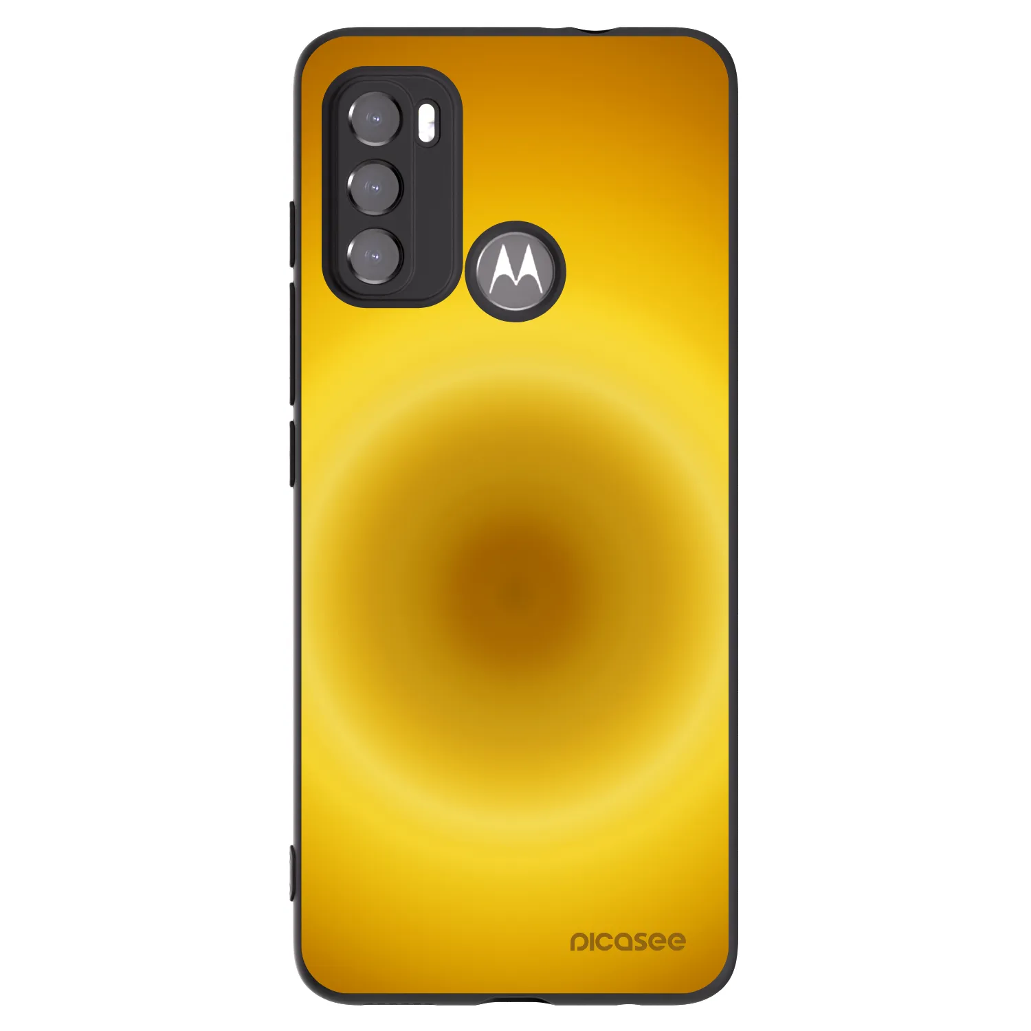 Picasee silikonowe czarne etui na Motorola Moto G60 - Solar Pulse