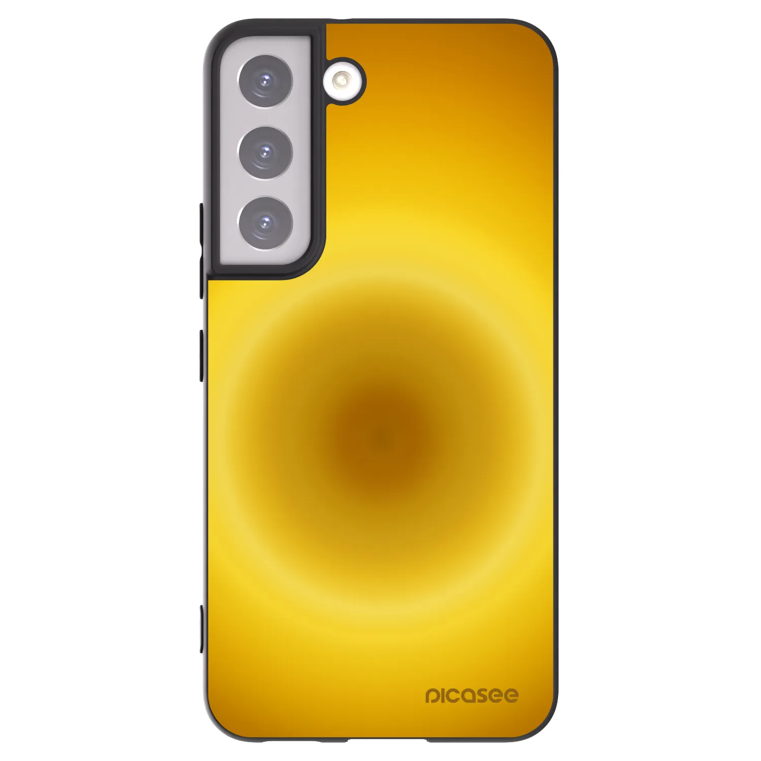 Picasee silikonowe czarne etui na Samsung Galaxy S22 5G - Solar Pulse