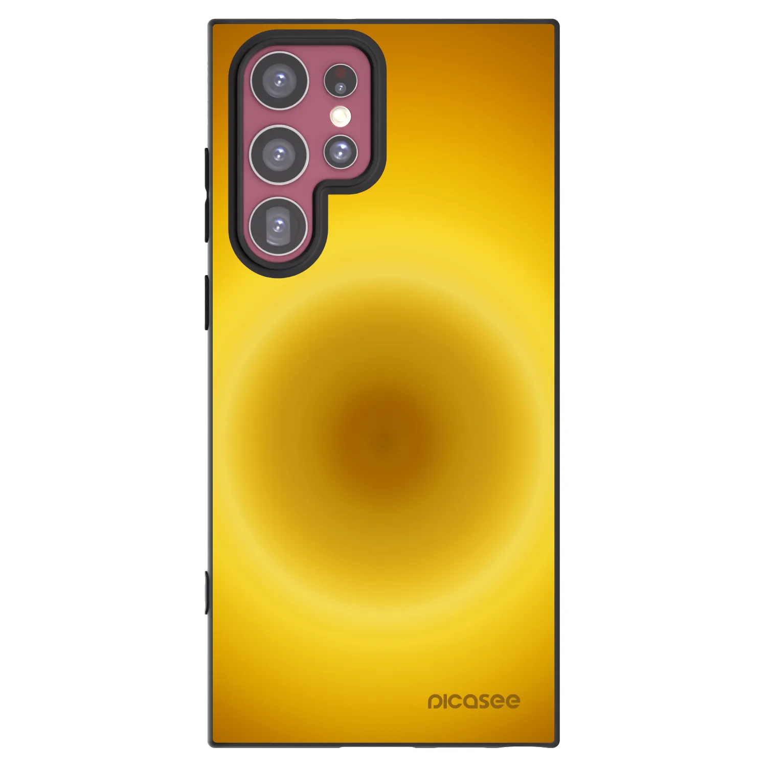 Picasee silikonowe czarne etui na Samsung Galaxy S22 Ultra 5G - Solar Pulse