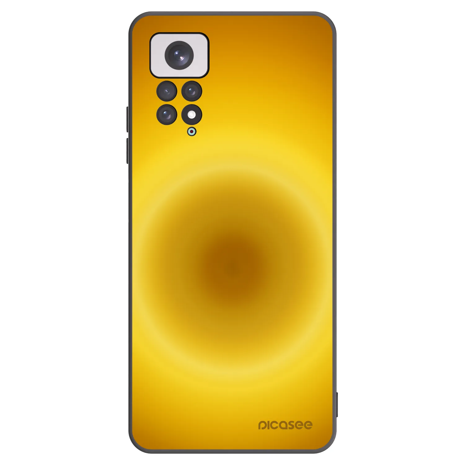 Picasee silikonowe czarne etui na Xiaomi Redmi Note 11 - Solar Pulse