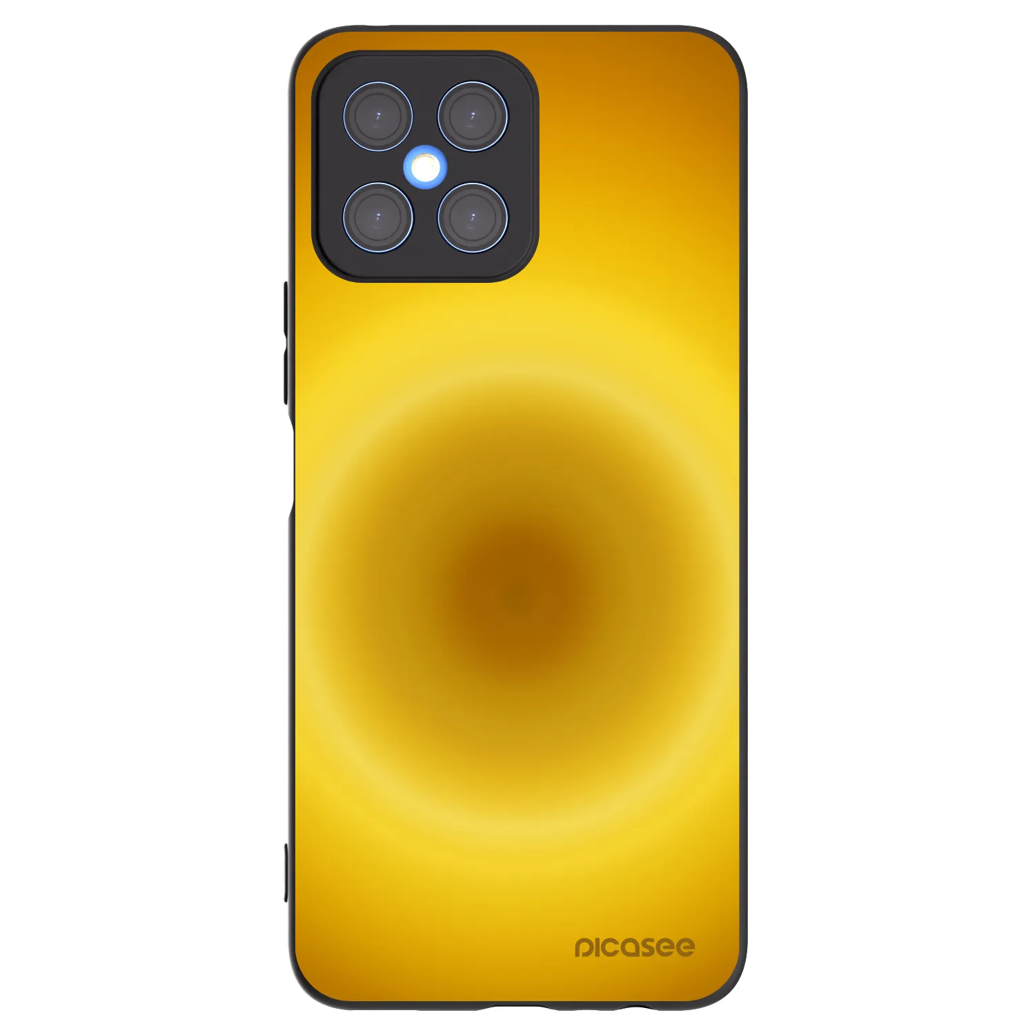 Picasee silikonowe czarne etui na Honor X8 4G - Solar Pulse