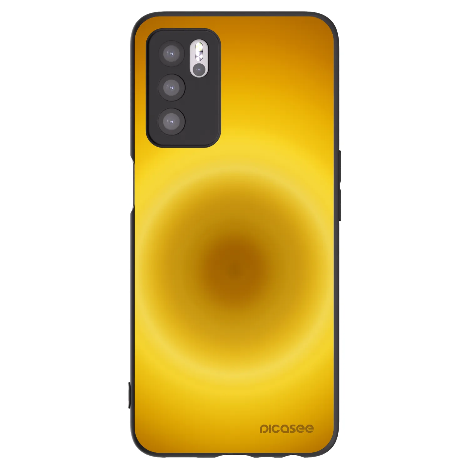 Picasee silikonowe czarne etui na OPPO A16s - Solar Pulse