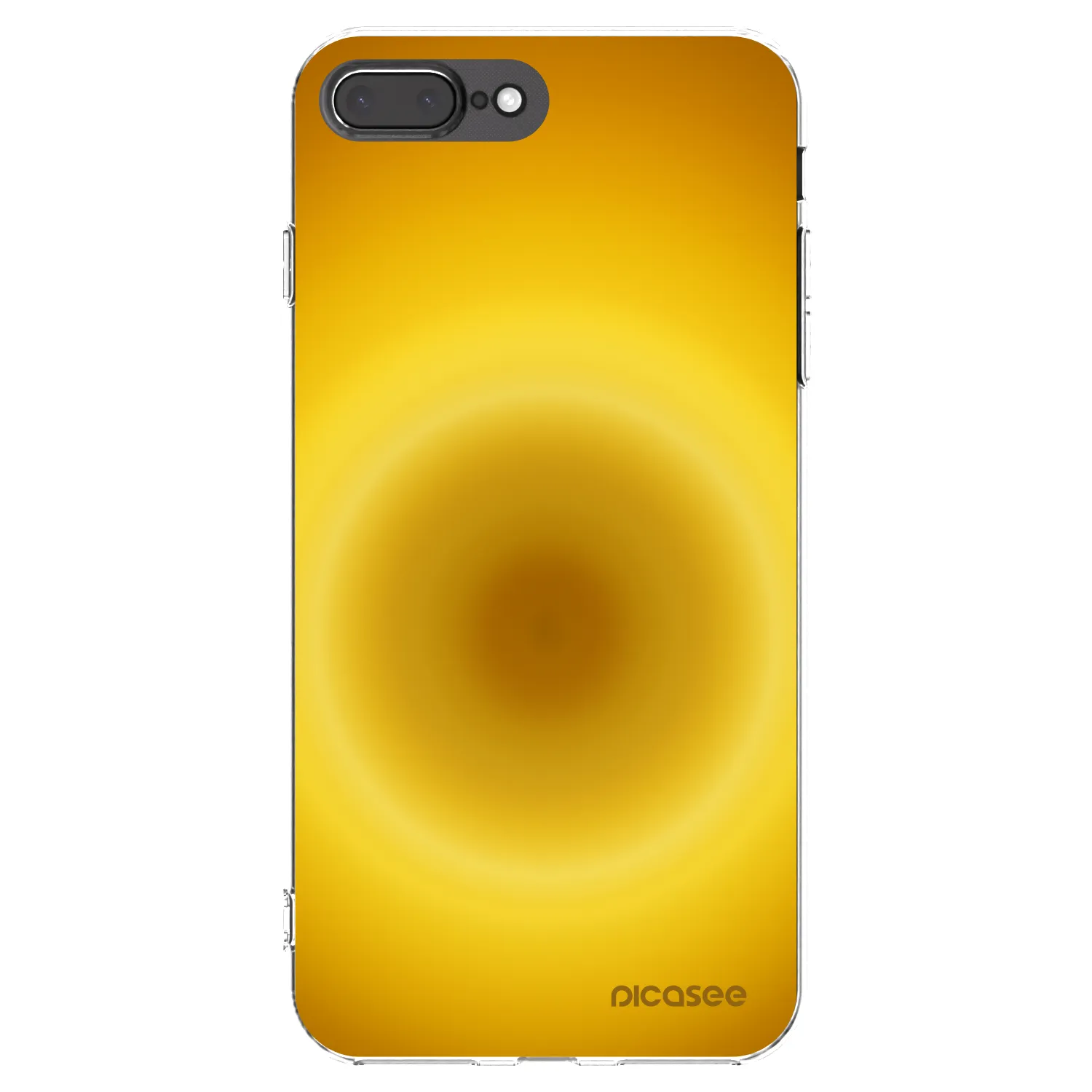 Picasee silikonowe przeźroczyste etui na Apple iPhone 8 Plus - Solar Pulse