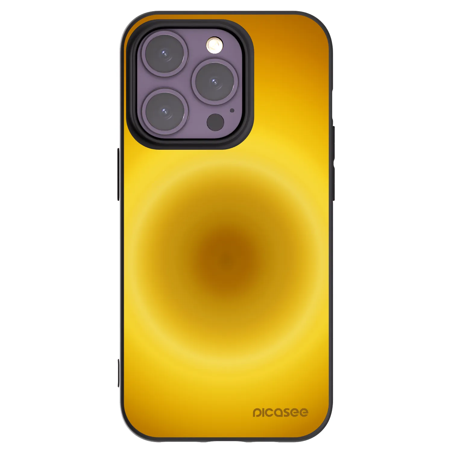 Picasee silikonowe czarne etui na Apple iPhone 14 Pro - Solar Pulse