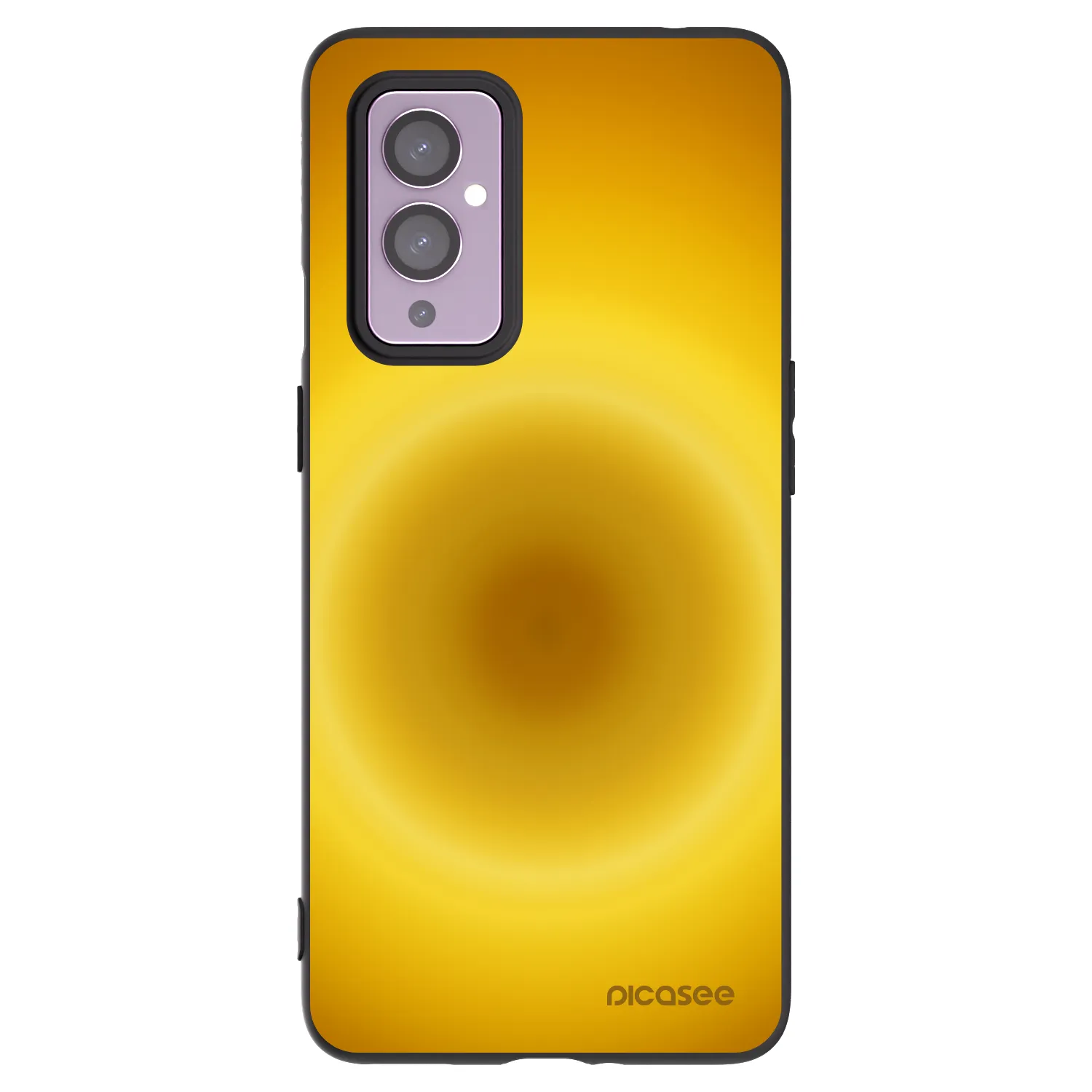 Picasee silikonowe czarne etui na OnePlus 9 - Solar Pulse