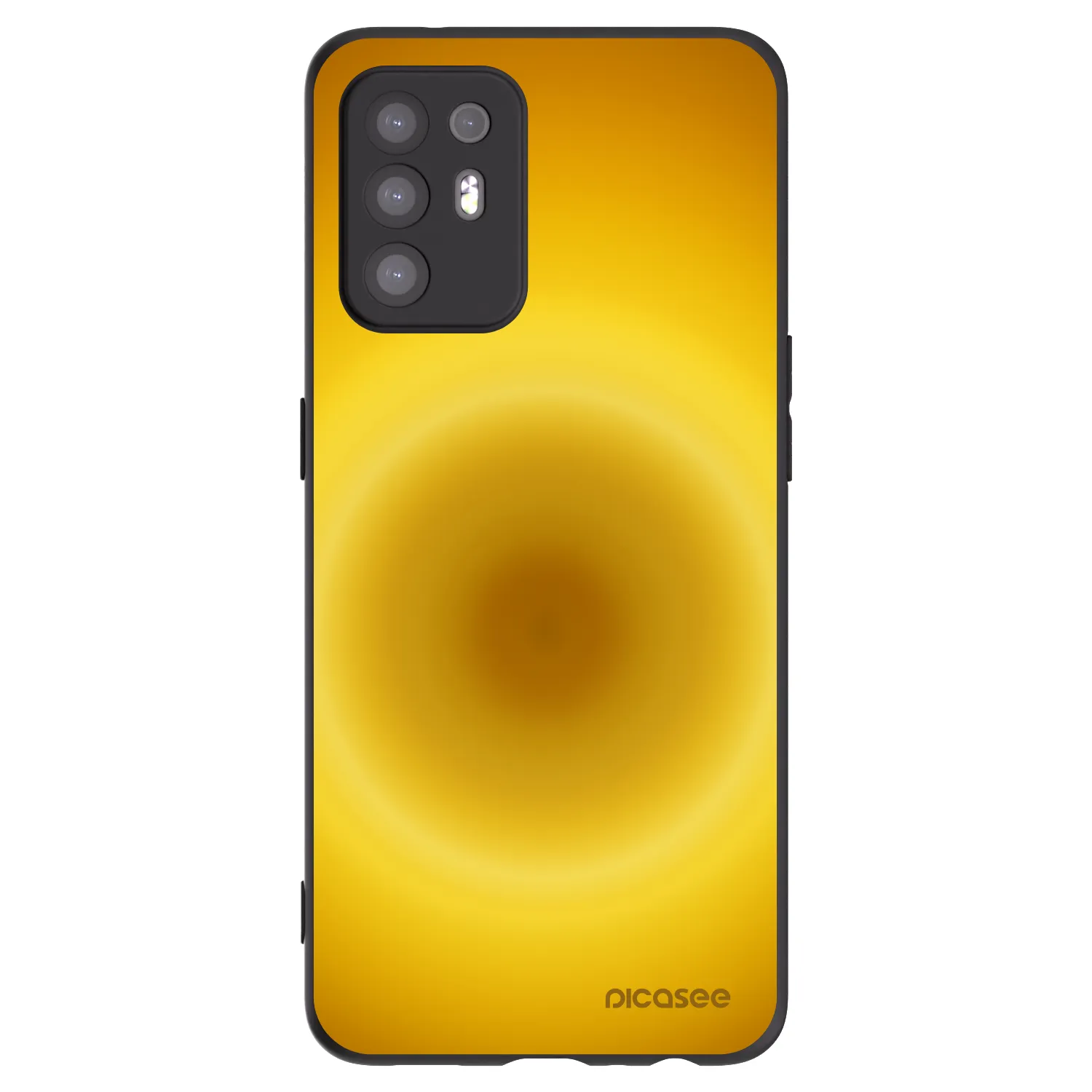 Picasee silikonowe czarne etui na OPPO A94 5G - Solar Pulse
