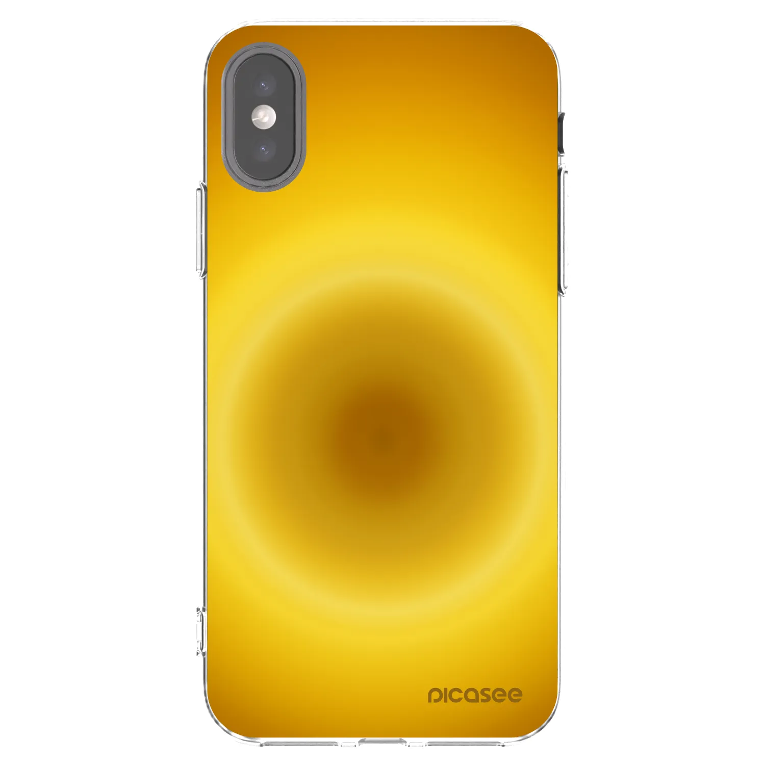 Picasee silikonowe przeźroczyste etui na Apple iPhone X/XS - Solar Pulse