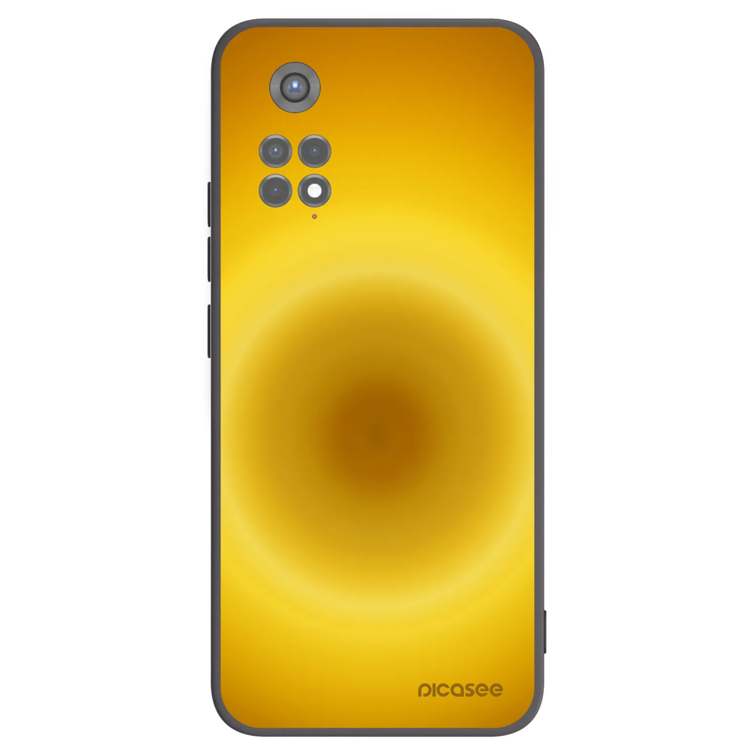 Picasee silikonowe czarne etui na Xiaomi Redmi Note 11S 5G - Solar Pulse