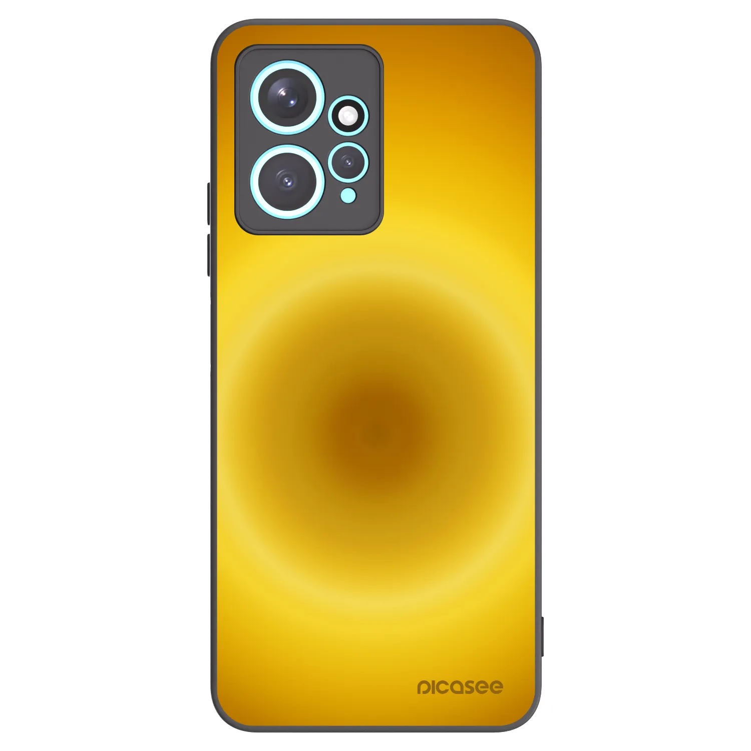 Picasee silikonowe czarne etui na Xiaomi Redmi Note 12 4G - Solar Pulse