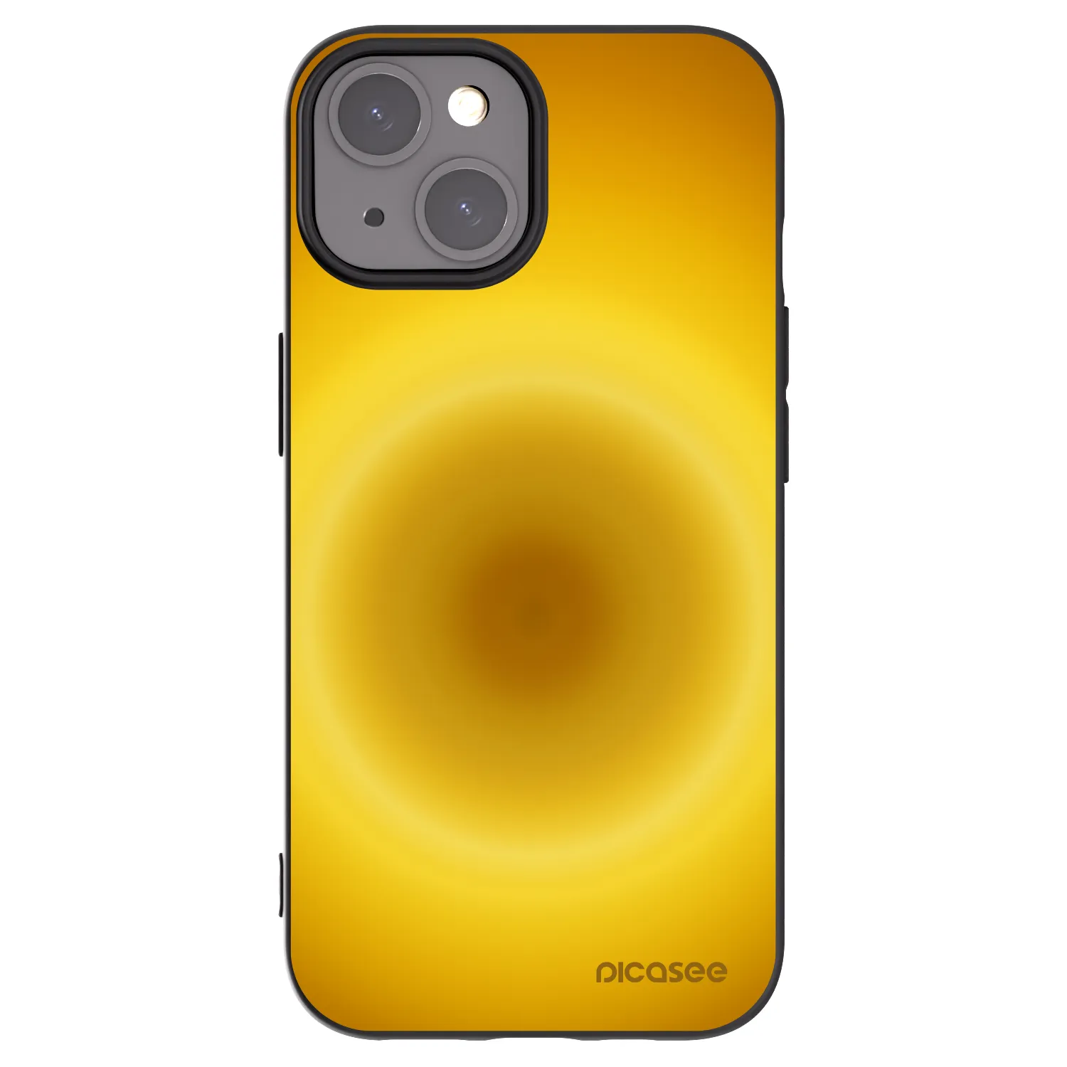 Picasee silikonowe czarne etui na Apple iPhone 15 - Solar Pulse