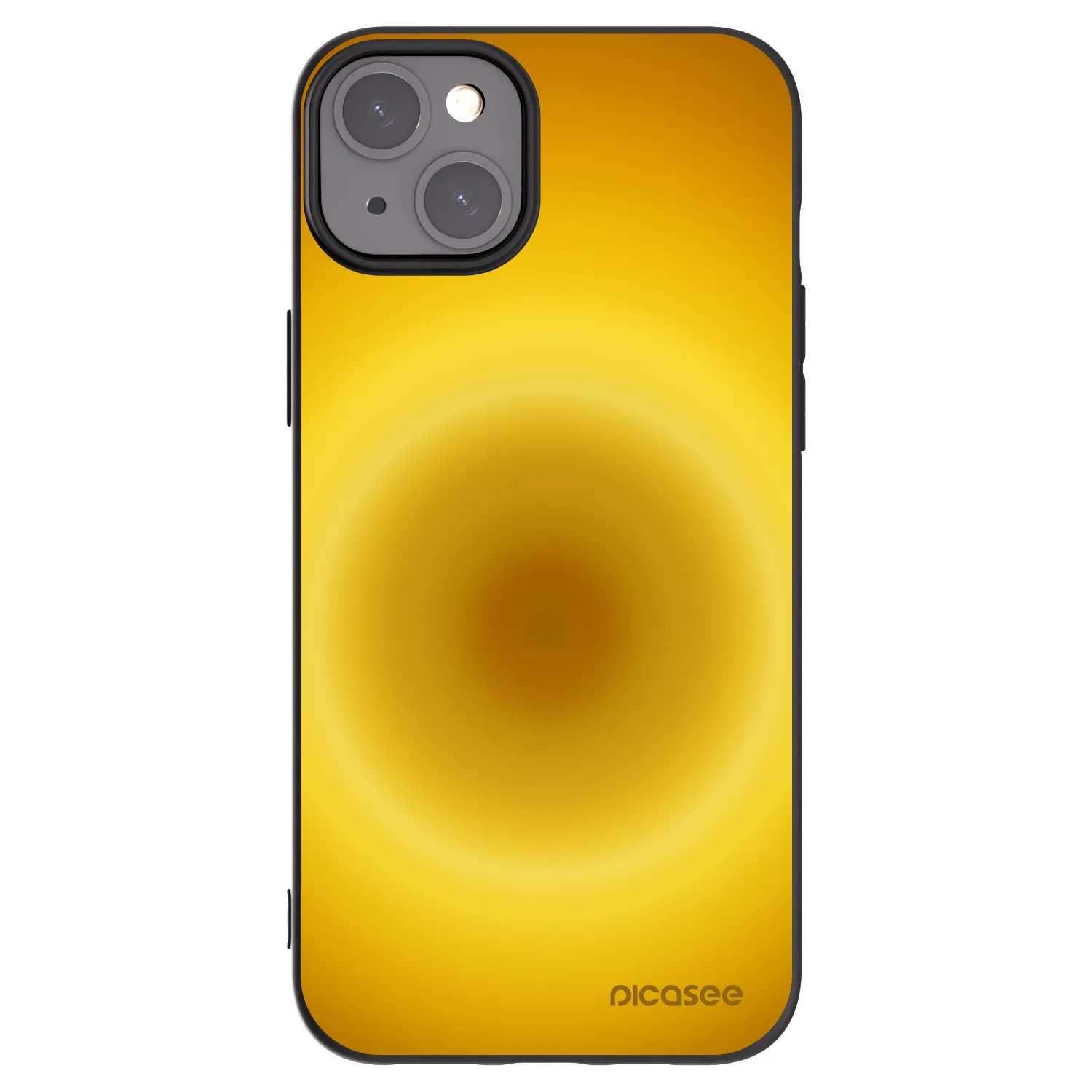 Picasee silikonowe czarne etui na Apple iPhone 15 Plus - Solar Pulse