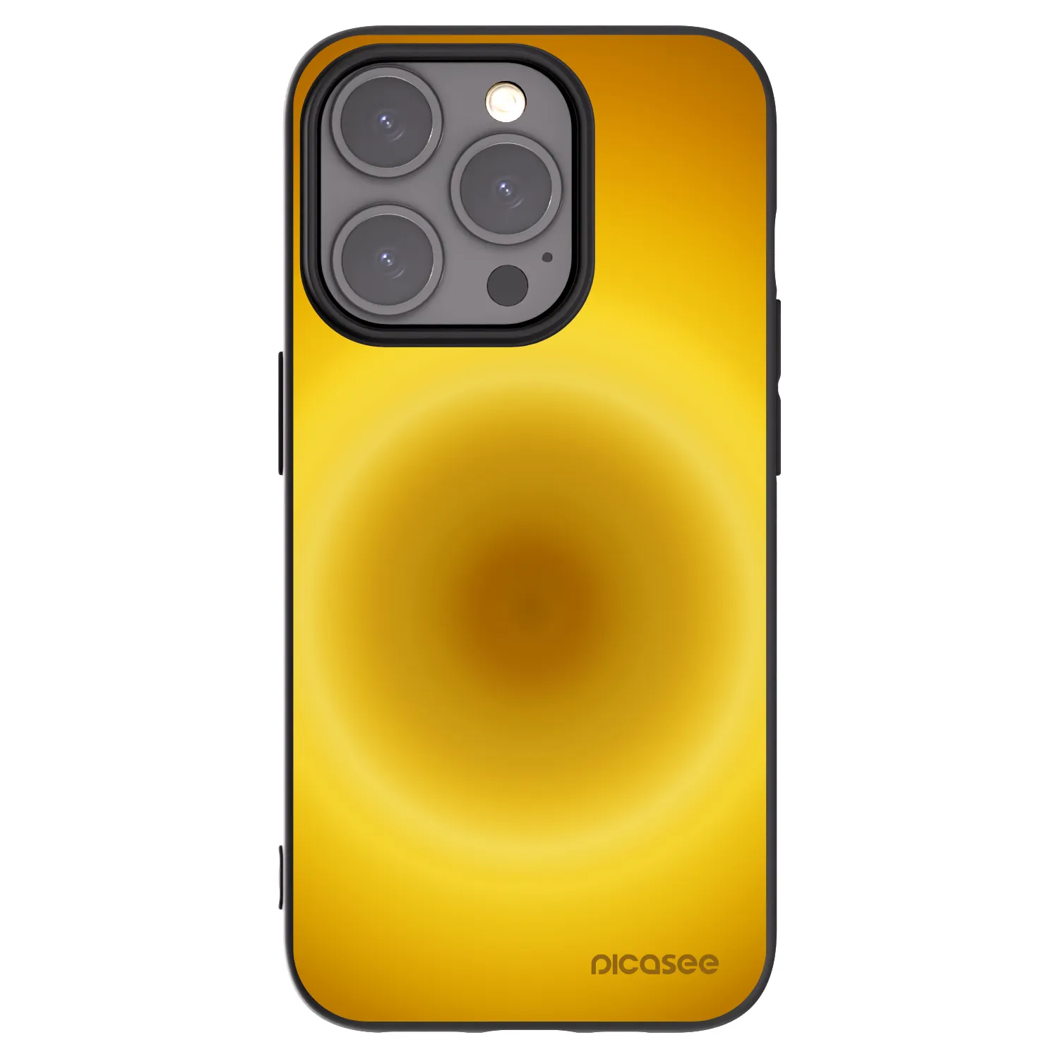 Picasee silikonowe czarne etui na Apple iPhone 15 Pro - Solar Pulse