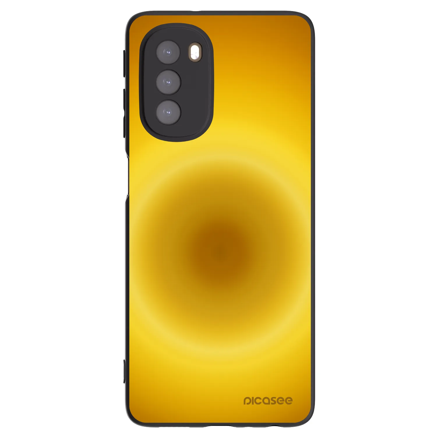 Picasee silikonowe czarne etui na Motorola Moto G51 - Solar Pulse