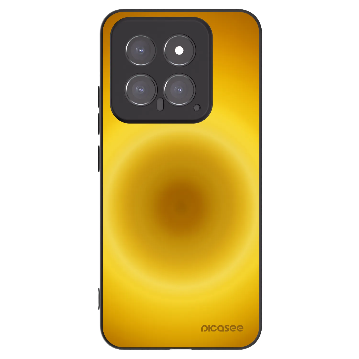 Picasee silikonowe czarne etui na Xiaomi 14 - Solar Pulse