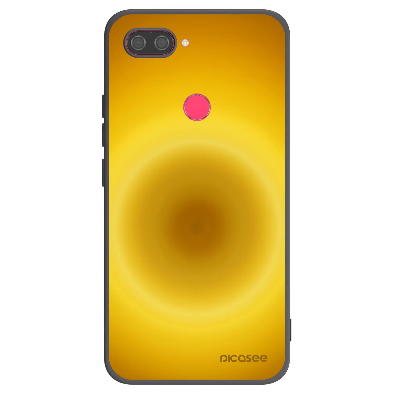 Picasee silikonowe czarne etui na Xiaomi Mi 8 Lite - Solar Pulse
