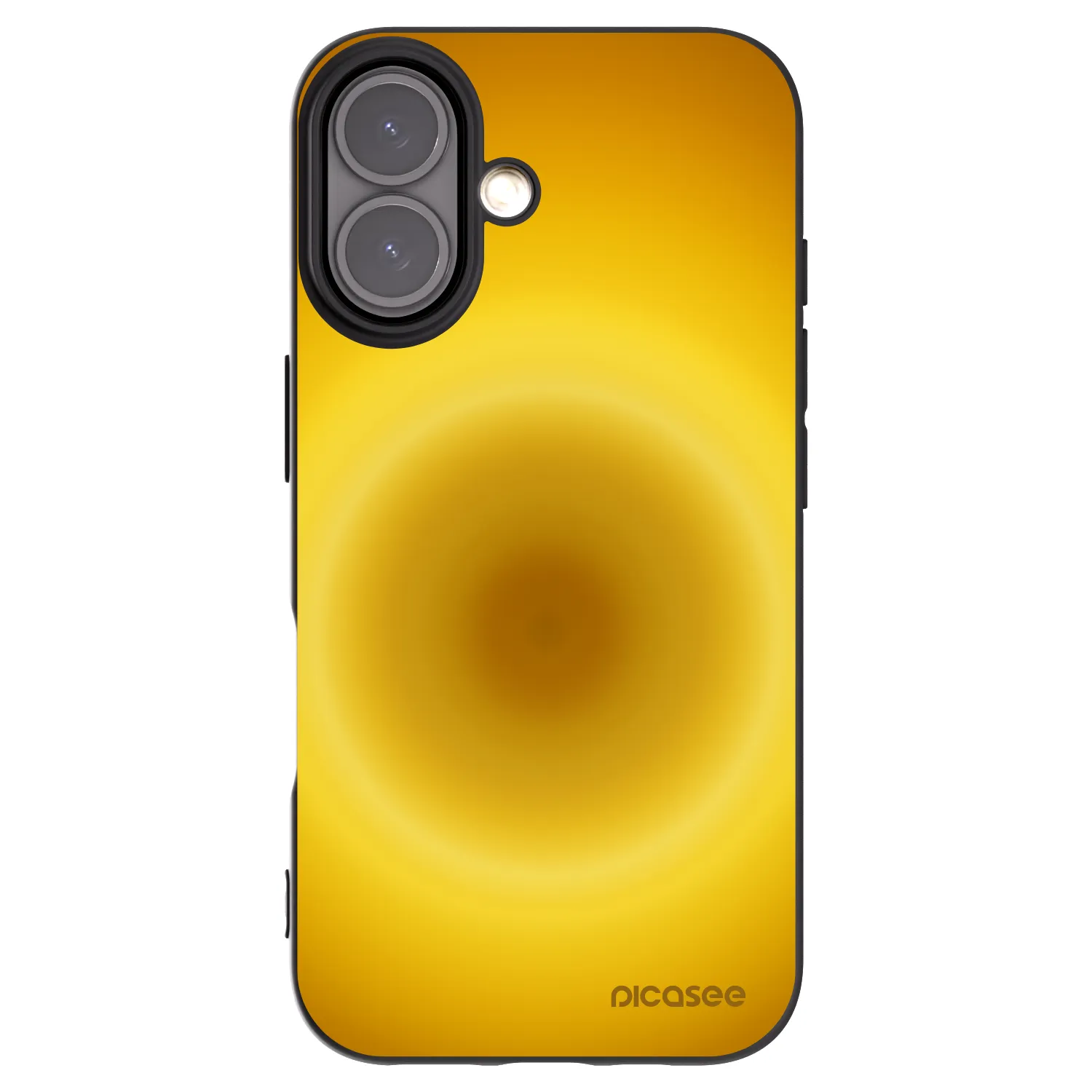 Picasee silikonowe czarne etui na Apple iPhone 16 - Solar Pulse