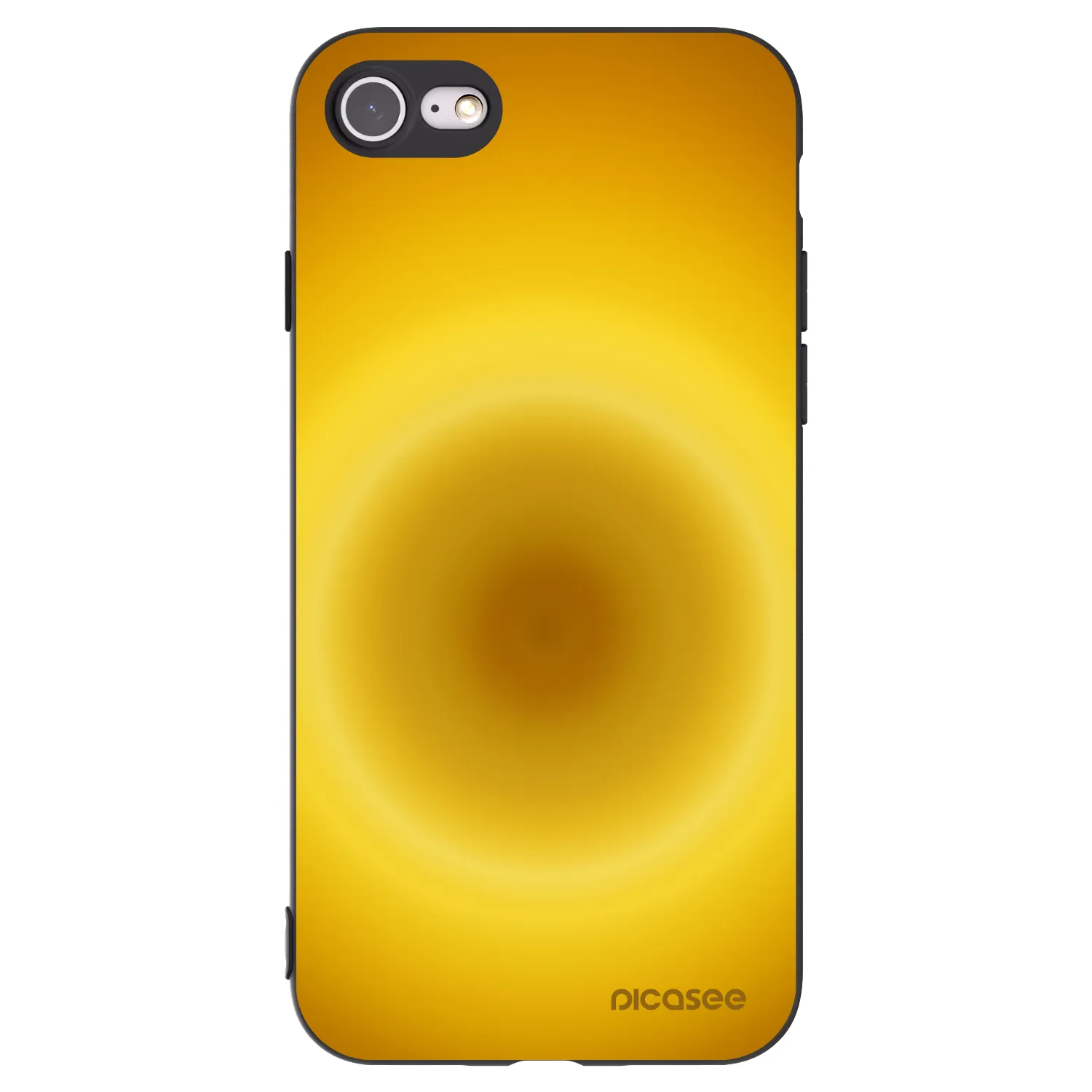Picasee silikonowe czarne etui na Apple iPhone 8 - Solar Pulse