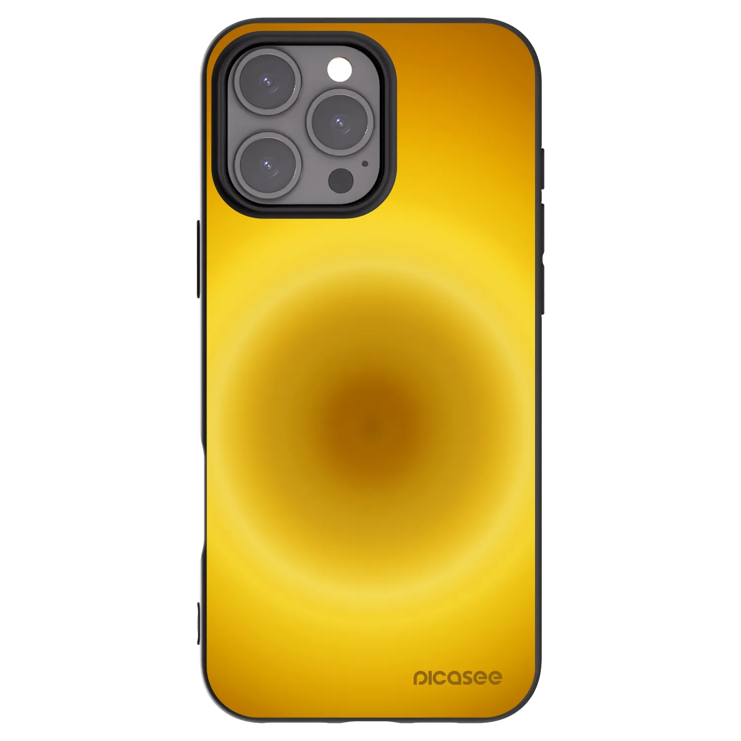 Picasee silikonowe czarne etui na Apple iPhone 16 Pro Max - Solar Pulse