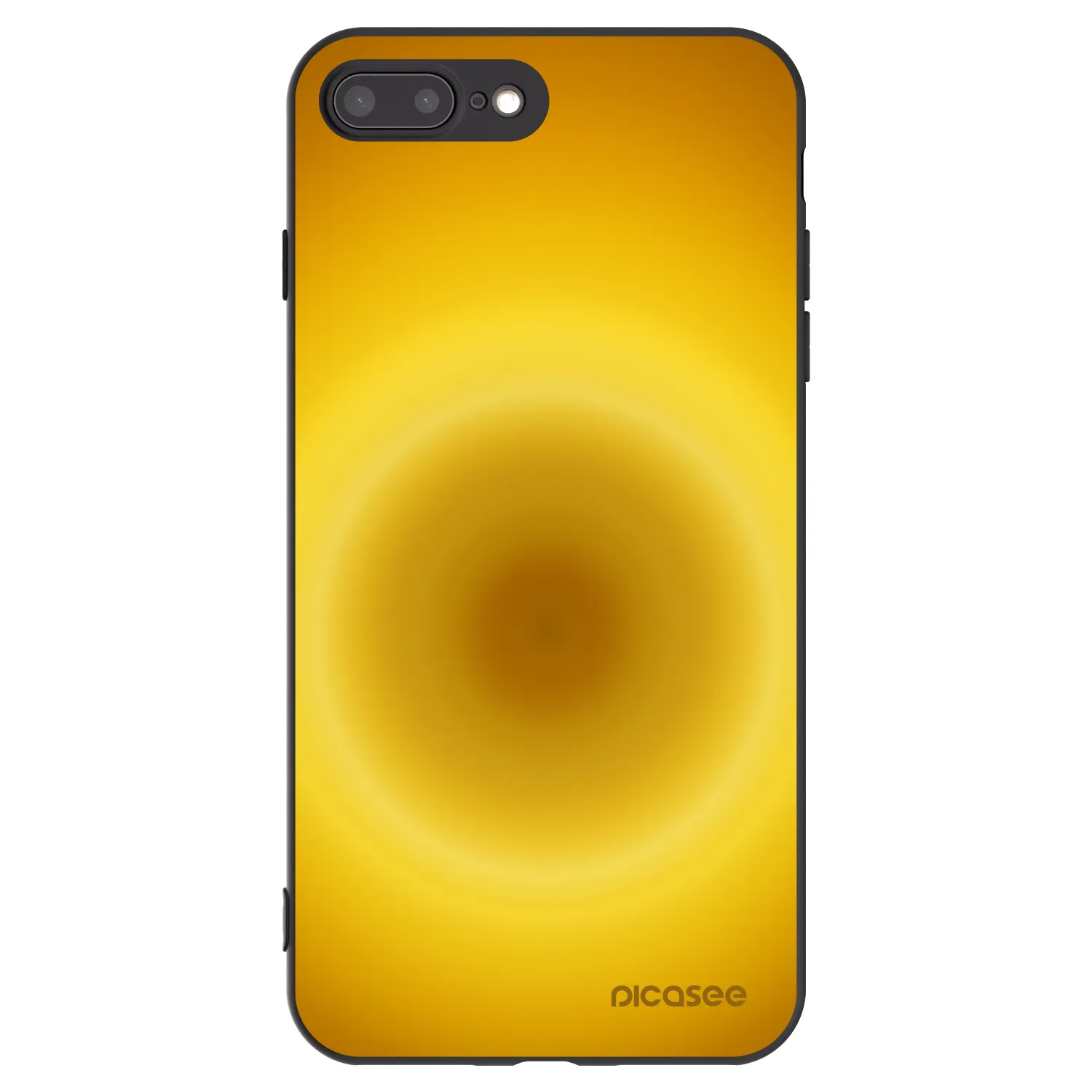 Picasee silikonowe czarne etui na Apple iPhone 7 Plus - Solar Pulse