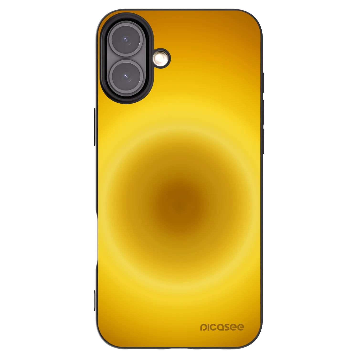 Picasee silikonowe czarne etui na Apple iPhone 16 Plus - Solar Pulse