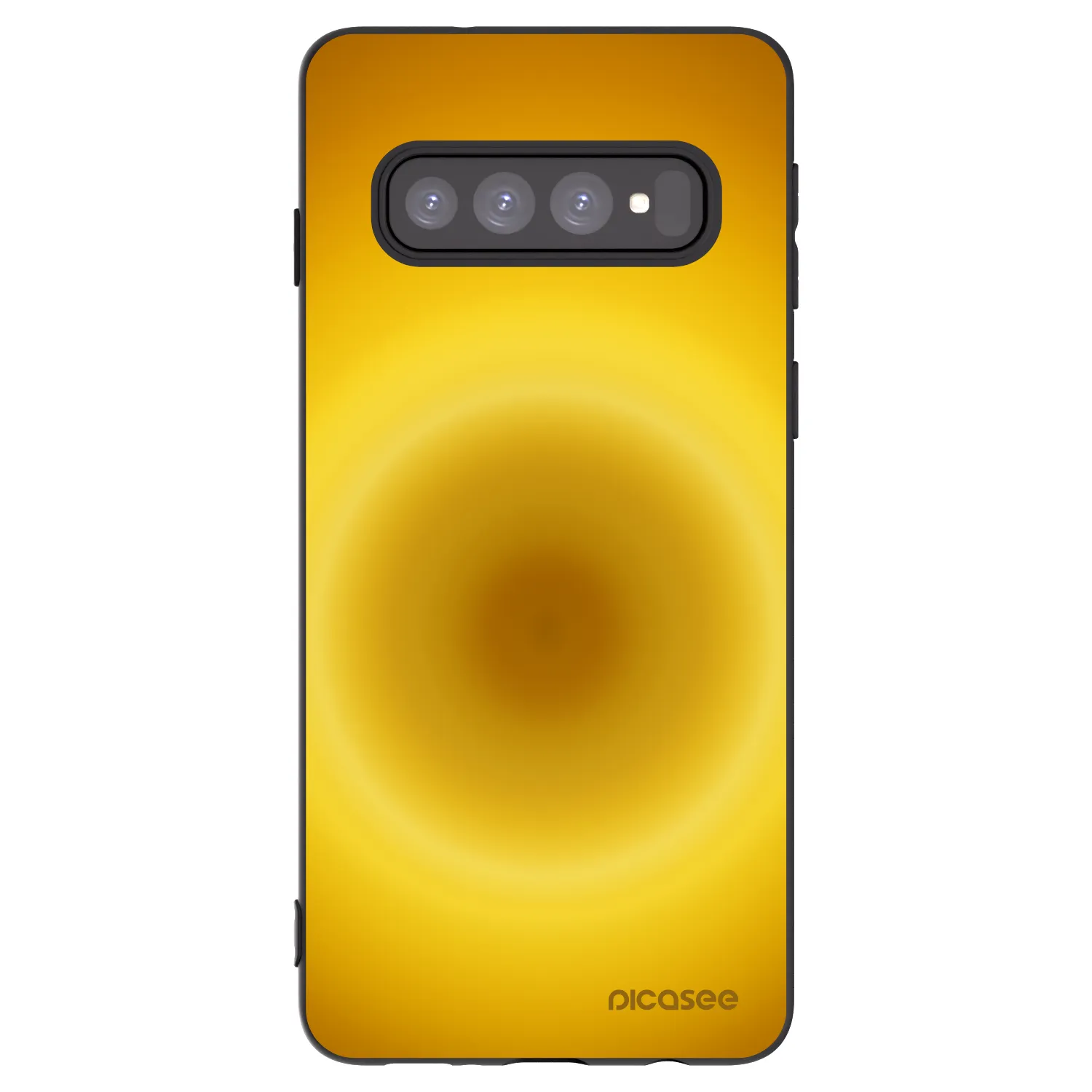 Picasee silikonowe czarne etui na Samsung Galaxy S10 G973 - Solar Pulse