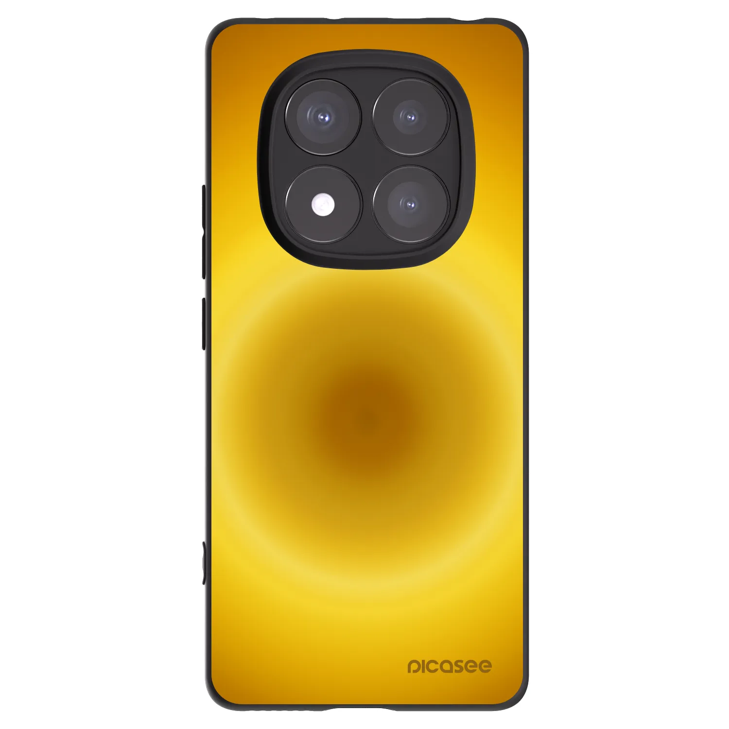 Picasee silikonowe czarne etui na Xiaomi Redmi Note 14 Pro 5G - Solar Pulse