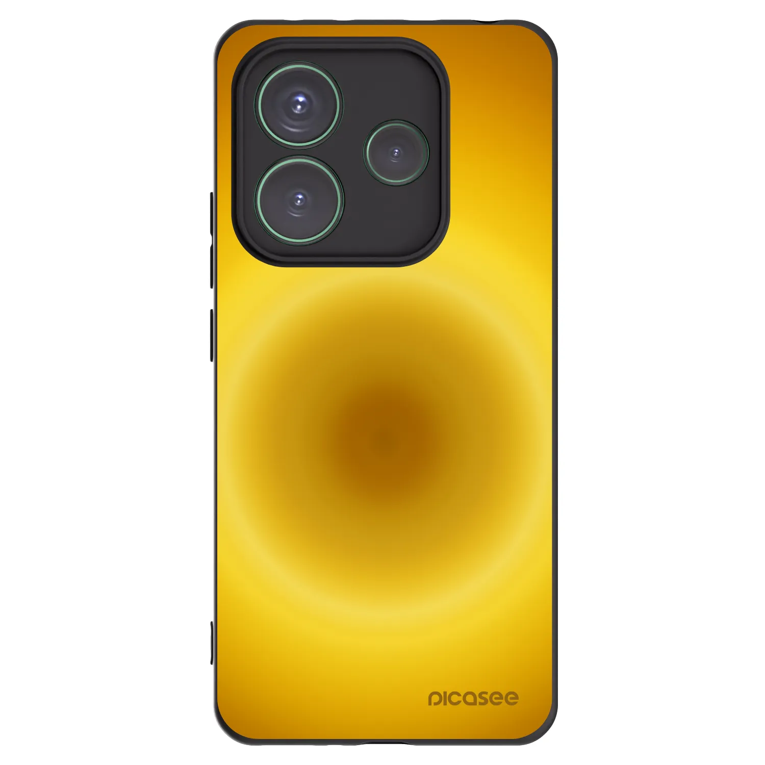 Picasee silikonowe czarne etui na Xiaomi Redmi Note 14 5G - Solar Pulse