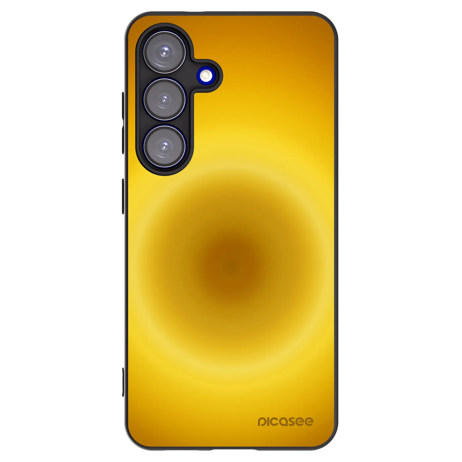 Picasee silikonowe czarne etui na Samsung Galaxy S25 5G - Solar Pulse