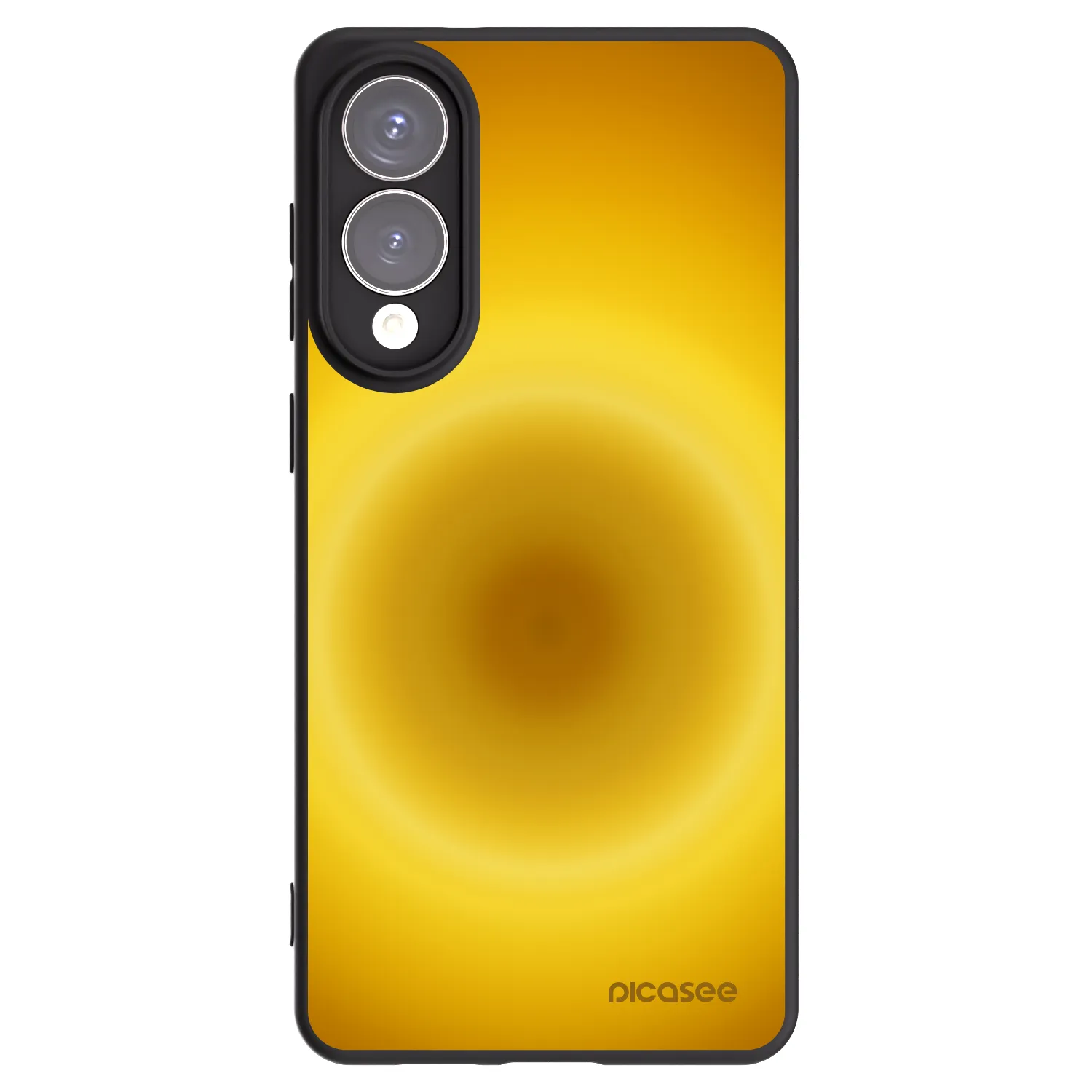 Picasee silikonowe czarne etui na Samsung Galaxy S25 Edge 5G - Solar Pulse