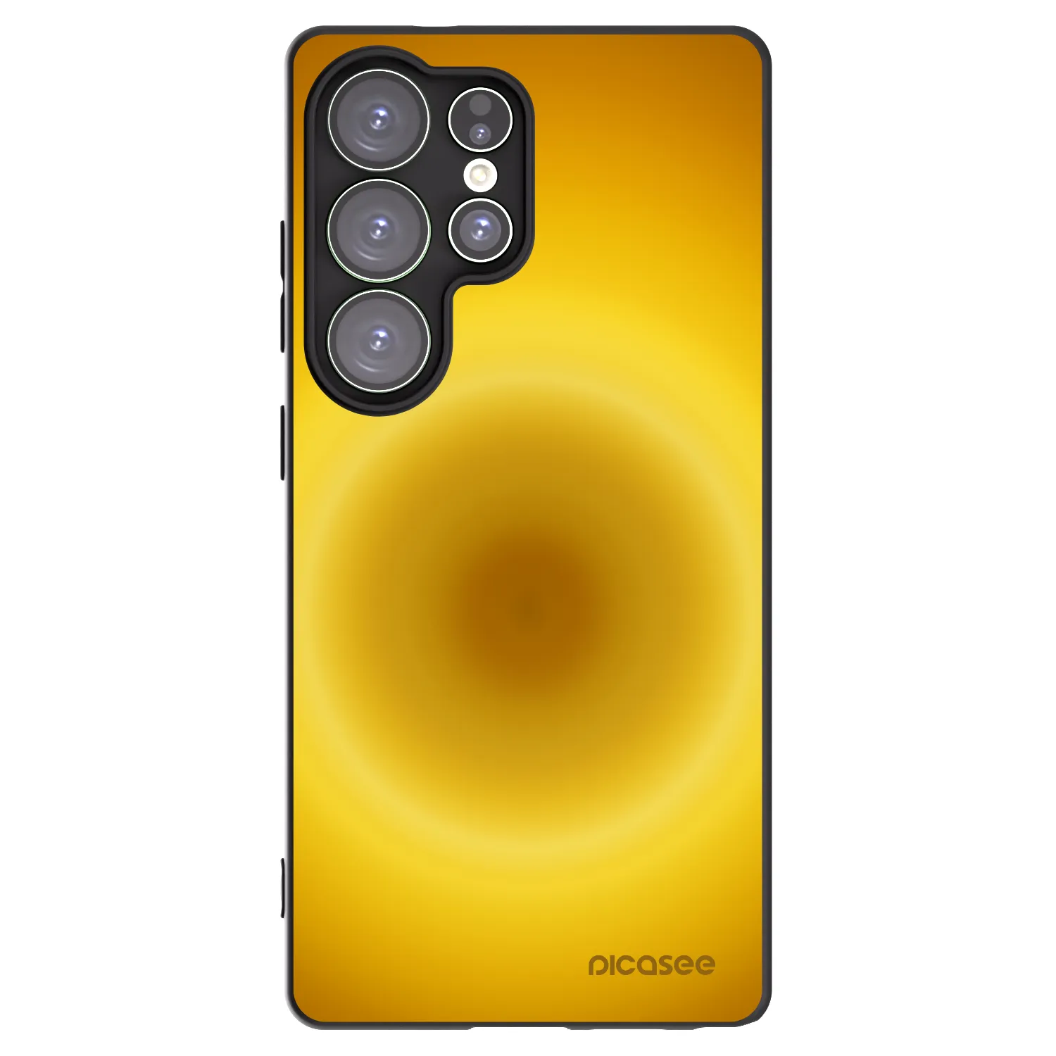 Picasee silikonowe czarne etui na Samsung Galaxy S25 Ultra 5G - Solar Pulse