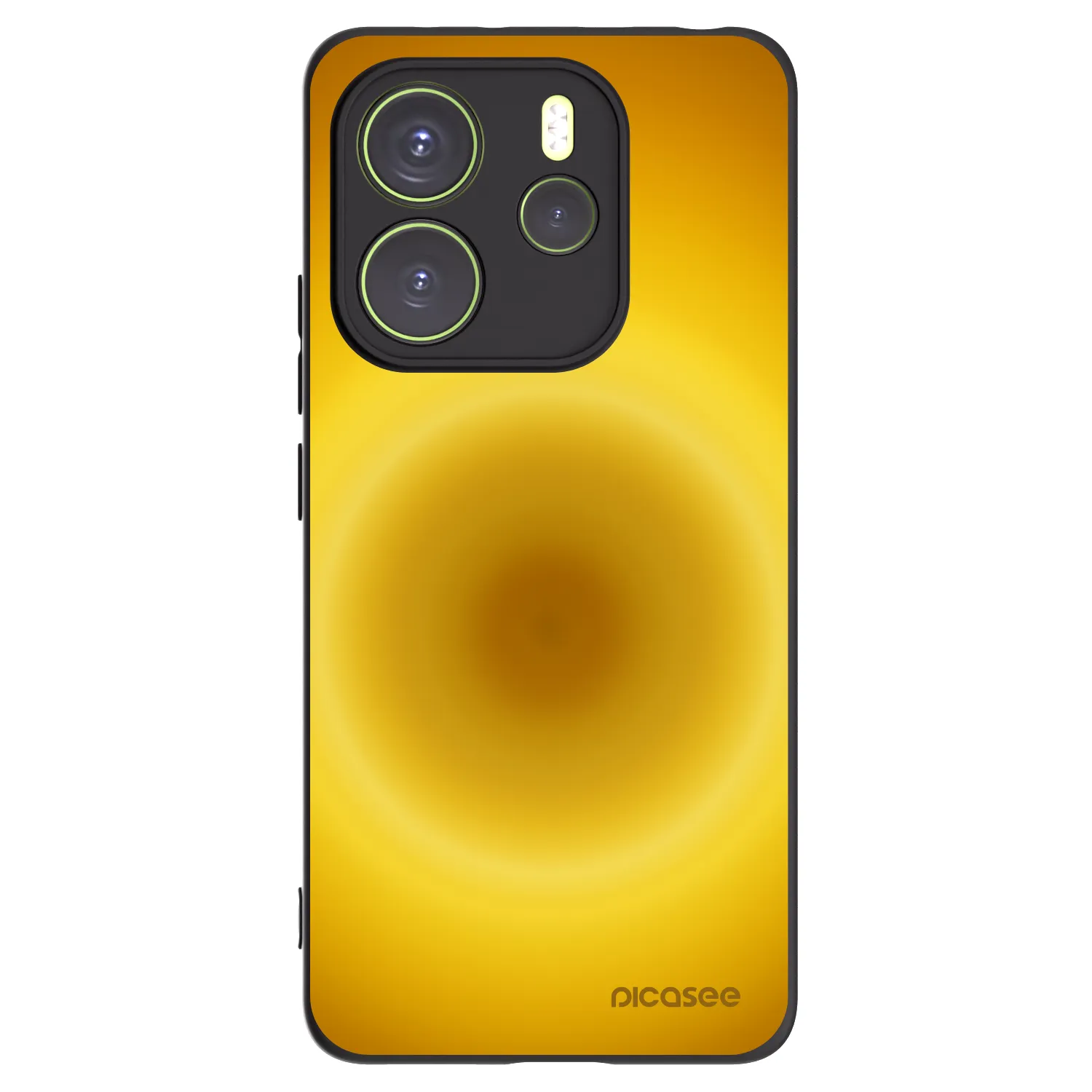 Picasee silikonowe czarne etui na Xiaomi Redmi Note 14 4G - Solar Pulse