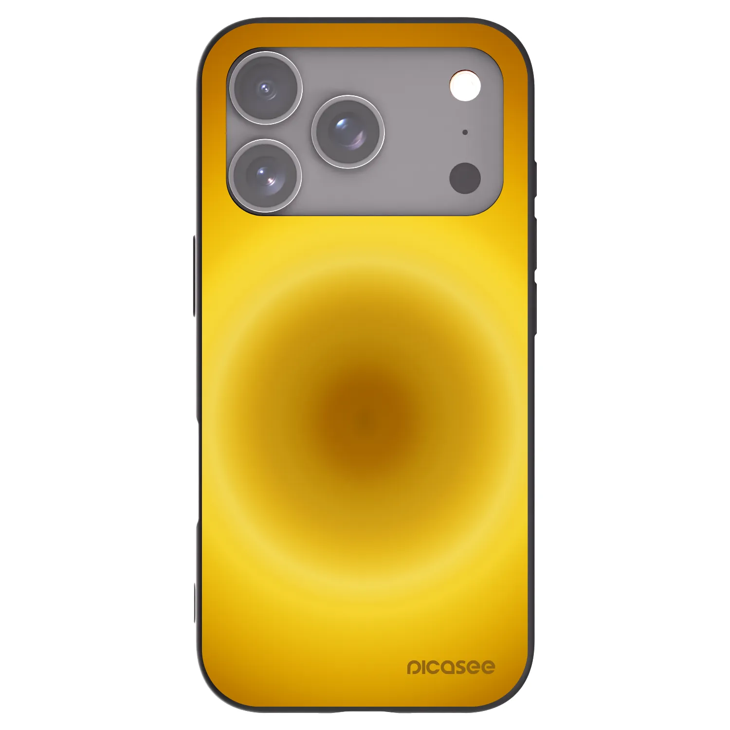 Picasee silikonowe czarne etui na Apple iPhone 17 Pro - Solar Pulse