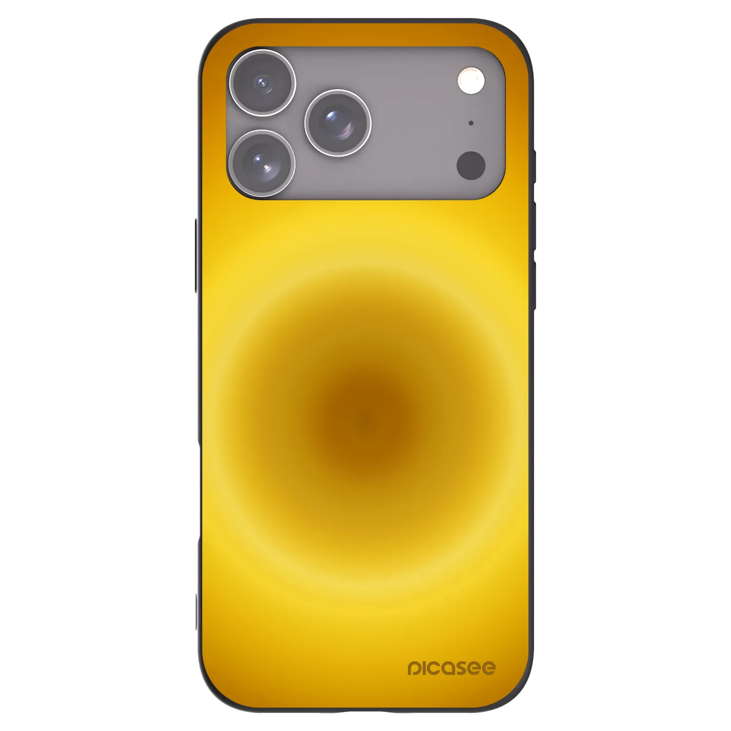 Picasee silikonowe czarne etui na Apple iPhone 17 Pro Max - Solar Pulse