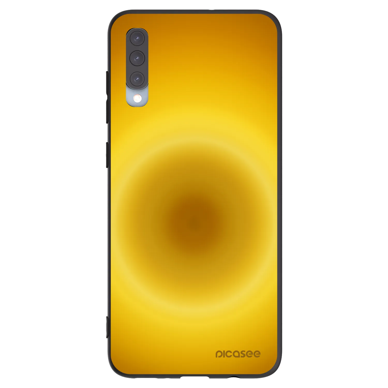 Picasee silikonowe czarne etui na Samsung Galaxy A70 A705F - Solar Pulse