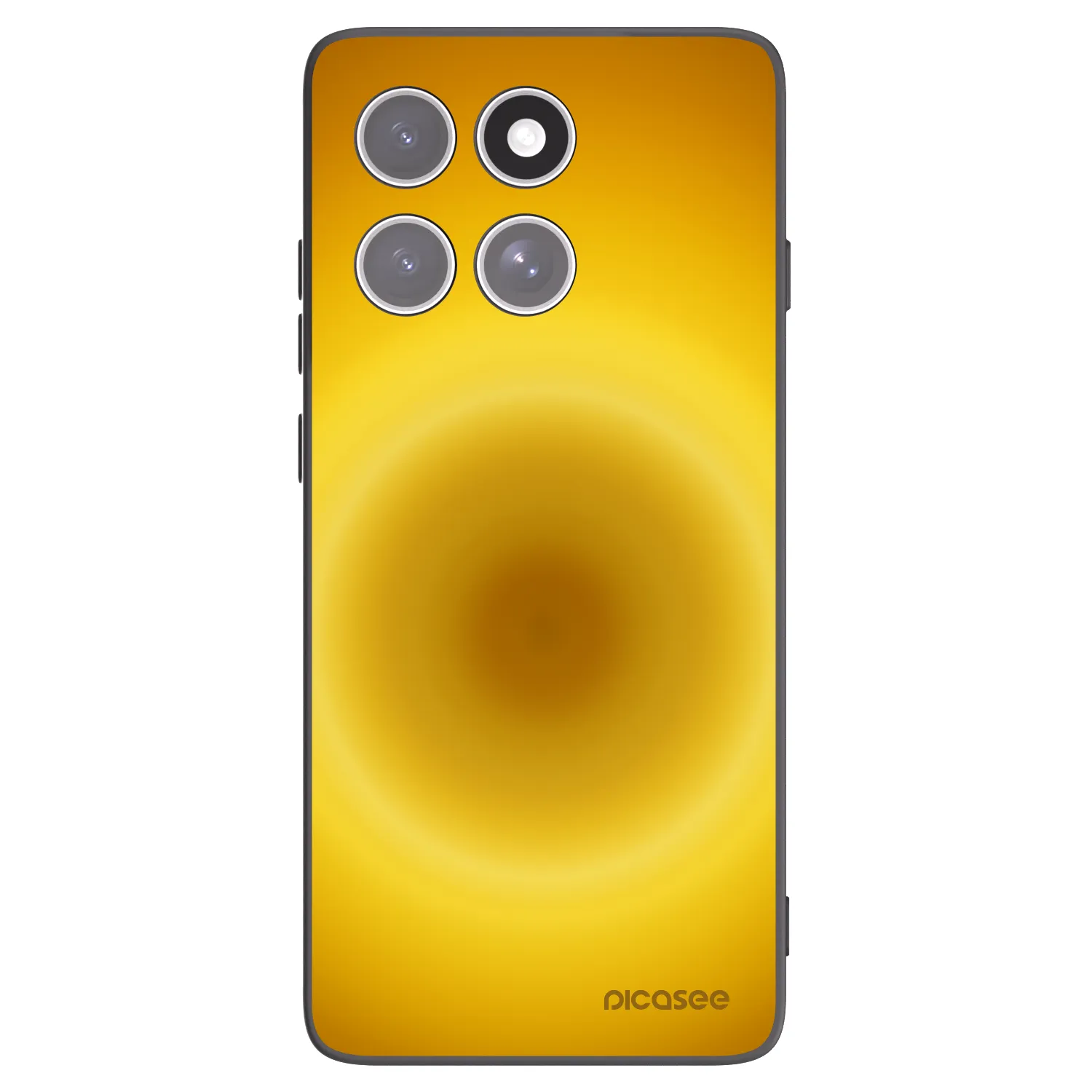 Picasee silikonowe czarne etui na Motorola Edge 60 Pro - Solar Pulse