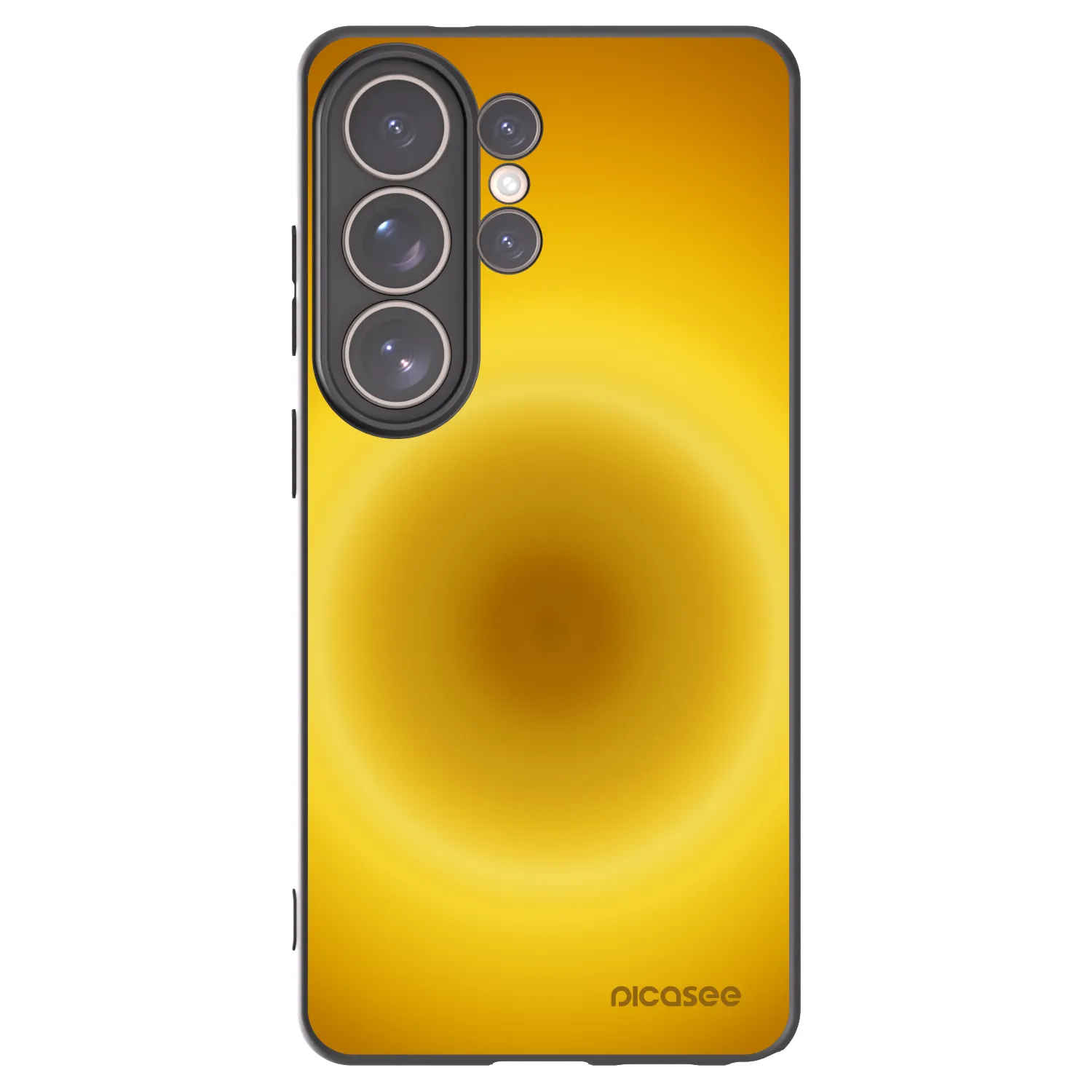 Picasee silikonowe czarne etui na Samsung Galaxy S26 Ultra - Solar Pulse