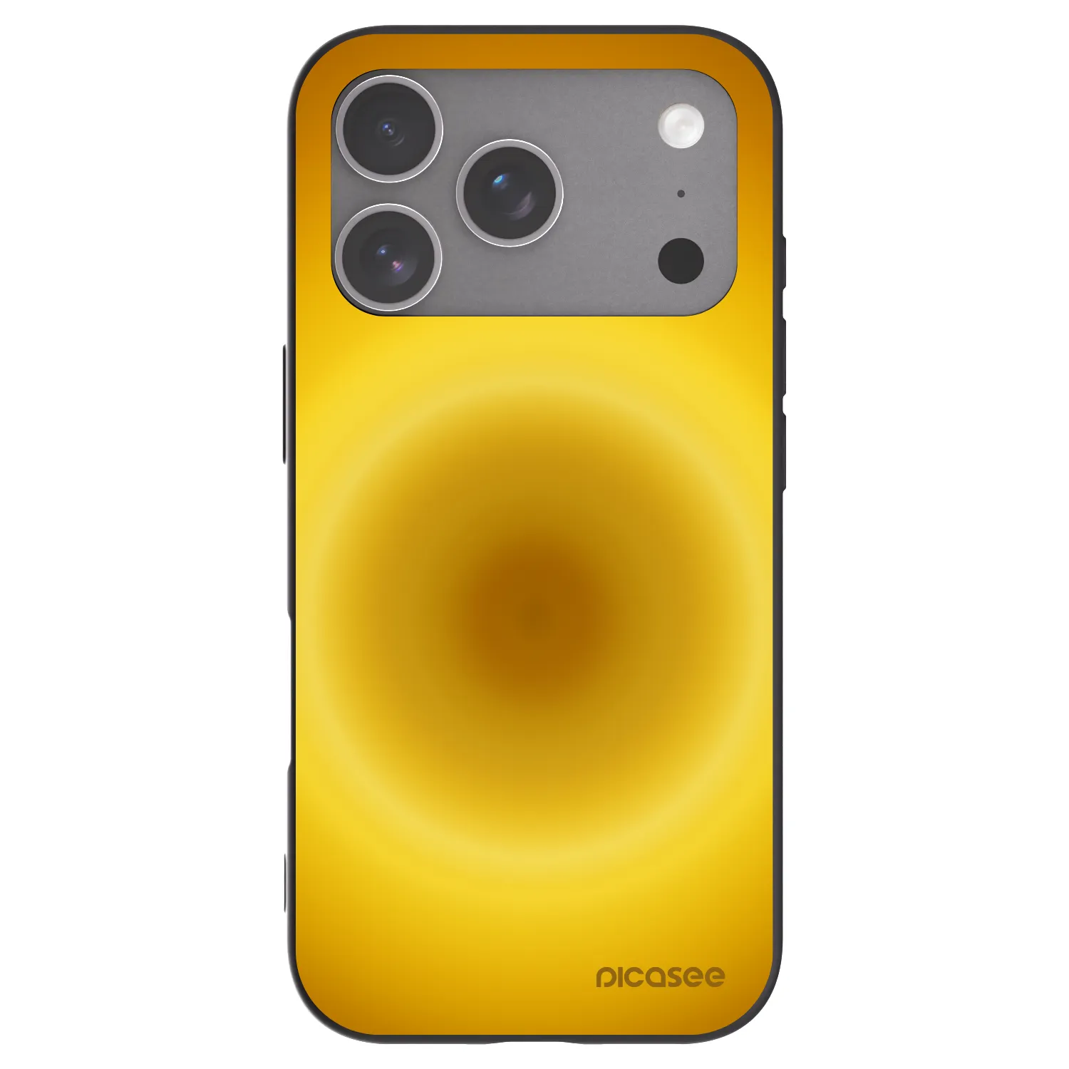 Picasee silikonowe czarne etui na Apple iPhone 18 Pro - Solar Pulse