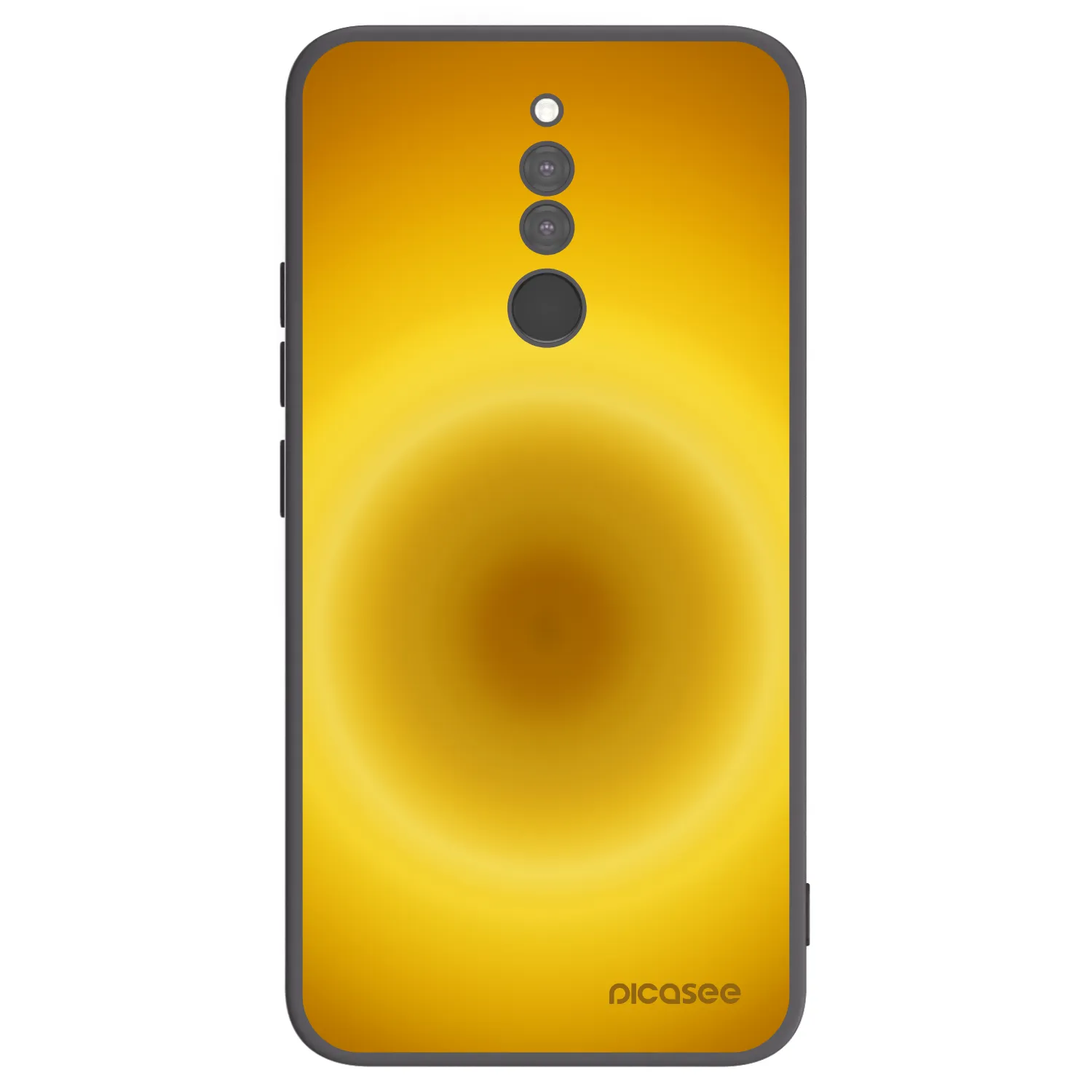 Picasee silikonowe czarne etui na Xiaomi Redmi 8 - Solar Pulse