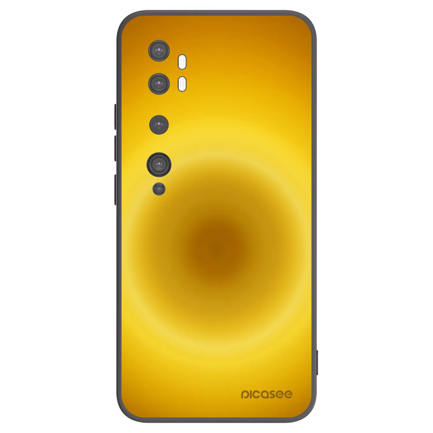 Picasee silikonowe czarne etui na Xiaomi Mi Note 10 (Pro) - Solar Pulse